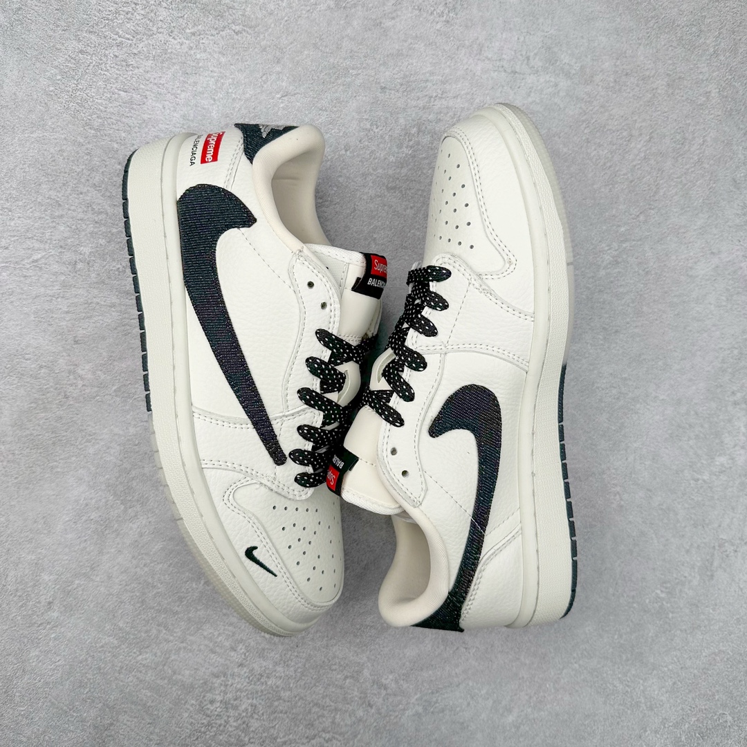 图片[3]-TS x Air Jordan AJ1 Low 倒钩低帮联名定制配色 JH6088-704 原厂内置气垫魔块 A模大底 头层小牛皮 鞋舌AJ原厂专用牛津布+AJ专用反口珍珠布+原厂无杂质高弹内里海棉+特殊封边弹力鞋带 尺码：36 36.5 37.5 38 38.5 39 40 40.5 41 42 42.5 43 44 44.5 45 46 47.5-选品中心