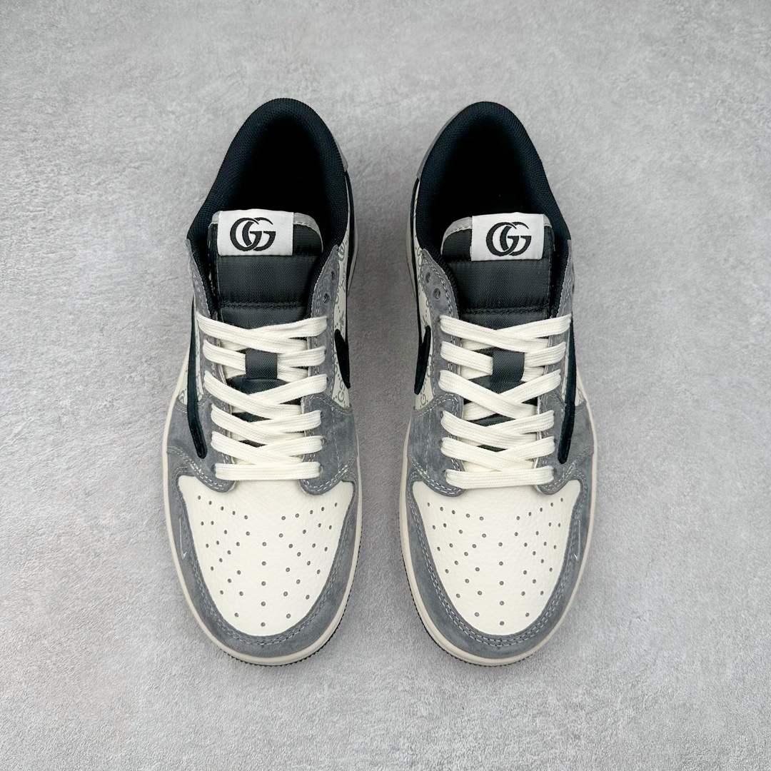 图片[2]-TS x Air Jordan AJ1 Low 倒钩低帮联名定制配色 SJ2068-137 原厂内置气垫魔块 A模大底 头层小牛皮 鞋舌AJ原厂专用牛津布+AJ专用反口珍珠布+原厂无杂质高弹内里海棉+特殊封边弹力鞋带 尺码：36 36.5 37.5 38 38.5 39 40 40.5 41 42 42.5 43 44 44.5 45 46 47.5-选品中心