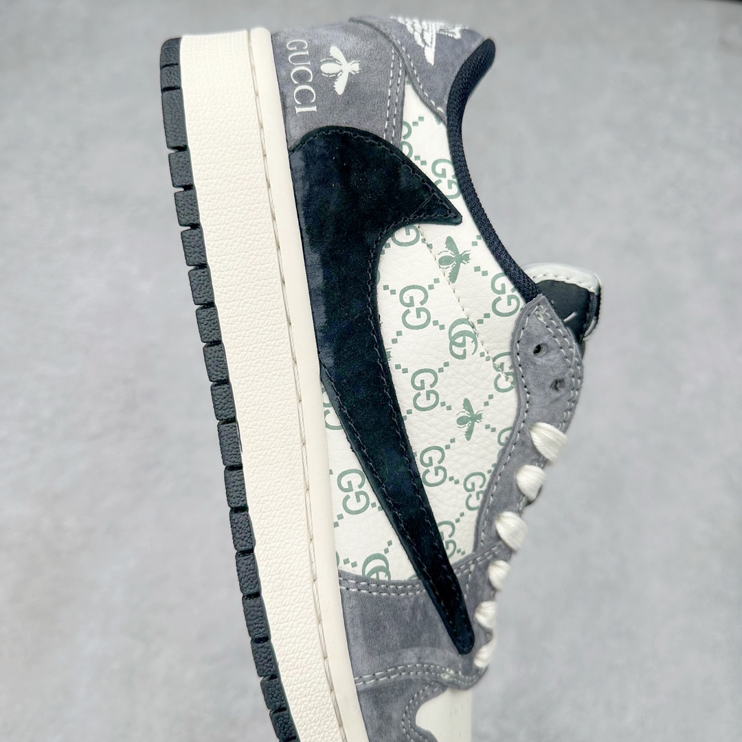 图片[6]-TS x Air Jordan AJ1 Low 倒钩低帮联名定制配色 SJ2068-137 原厂内置气垫魔块 A模大底 头层小牛皮 鞋舌AJ原厂专用牛津布+AJ专用反口珍珠布+原厂无杂质高弹内里海棉+特殊封边弹力鞋带 尺码：36 36.5 37.5 38 38.5 39 40 40.5 41 42 42.5 43 44 44.5 45 46 47.5-选品中心