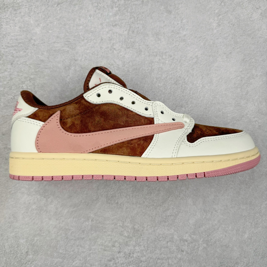＃KZ神版莞产 Travis Scott x Air Jordan AJ1 Low OG SP TS联名倒钩低帮 白棕粉 DZ4137-206 全系列配色 外贸特供批次 新配色不断更新开发 市场中端王者 全套原纸板楦头开发 确保原汁原味 完美呈现一代版型 一比一鞋头弧度高度鞋身弧度 此版本只针对中端市场 细节品控鞋型随意秒杀市面同价位 鞋型完美 不臃肿别扭 头层皮料加持 用料绝不含糊 进口玻璃冲刀皮料裁剪零毛边 电脑针车工艺 超高鞋面清洁度 最高QC检验标准 控制溢胶瑕疵 原盒原配 飞翼3D高频深度立体 工艺方面大到整体鞋型 漏斗收腰 底线拉帮 LOGO立体程度 小到针眼排布 载片对称 冲孔效果 鞋标规范 鞋垫背胶等等 无一不是口碑收割 每双都是一个回头客 尺码：36 36.5 37.5 38 38.5 39 40 40.5 41 42 42.5 43 44 44.5 45 46 47.5-选品中心