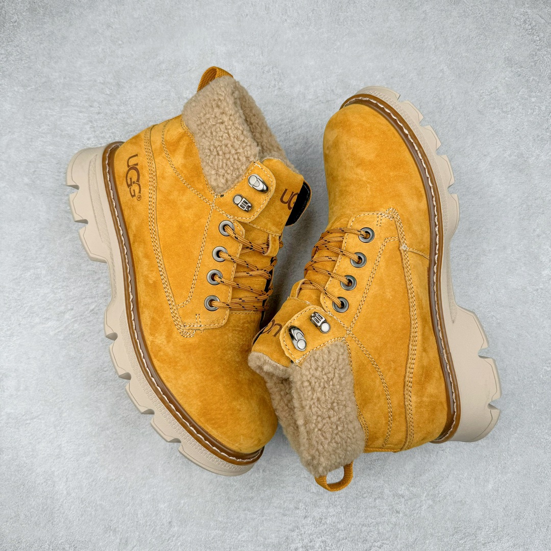 图片[3]-UGG 2024秋冬新品（羊羔毛一体内里 保暖锁热🔥）秋冬必备 户外中帮休闲马丁靴雪地靴系列 广东大厂品质 24ss秋冬新款 时尚潮流搭配 面料釆用意大利进口磨砂牛皮 全鞋真牛皮材料 大底到五金都是代工厂原材料制作 好货不杀猪 首单质量严格把控 全套官网统一包装 今年冬季防寒户外专用产品 日常随意搭配 型男必备‼美国轻奢品牌【UGG】Tasman Weather Hybrid 塔斯曼混合系列中帮轻量休闲马丁靴“ 尺码：39-44（比运动鞋大一码）-选品中心