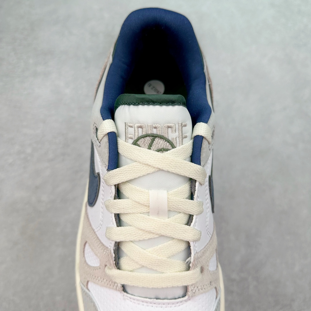 图片[5]-＃福利特价 NK Full Force Low 全力以赴系列中复古休闲运动文化篮球板鞋 复古风潮刮呀刮呀刮，鞋圈大厂们挖呀挖呀挖，感觉大家都有光明的未来！不过吧，这鞋款底蕴再怎么深，感觉也禁不住现在这挖法。所以除了单纯的老鞋复刻，大厂们也开发了不少新思路。估计绝大部分小伙伴，包括我在内，应该都没见过这款鞋。但莫名地，我总觉得这是不是一款古早时期的老鞋。毕竟这货，复古味实在太冲了！Full Force 选择采用全皮革鞋面，还有复杂框架➕纯白配色组合，复古氛围拿捏得十分精准。用作点缀的黑、红两色，也同样是 OG 气息拉满的存在。鞋舌标上的篮球 Logo，自带一种，富有年代感的独特辨识度。相当吸睛的，做旧中底➕红色外底组合，则是大大拉高了整鞋的潮流感。还有若隐若现，并不常见的凸印设计，给这鞋加了不少高级质感分。尺码：36 36.5 37.5 38 38.5 39 40 40.5 41 42 42.5 43 44 44.5 45-选品中心