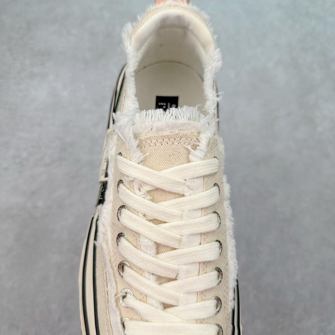 图片[5]-＃零售版 吴建豪个人新锐品牌 xVESSEL G.O.P. Low解构重叠厚底软木低帮百搭增高帆布硫化板鞋 东莞纯原 大厂出品 目前为止唯一天花板版本纯原级别 众明星网红上脚支持扫码防伪标签特殊效果 支持NFC网页编码识别 升级厚实木塞内底 纯手工贴合多重围条硫化工艺 正确渐变效果原盒包装物 采用12蛊司厚实舒适帆布面料 流苏做旧复古效果 余文乐 蔡徐坤助攻款式 尺码：35 36 37 38 39 40 41 42 43 44 45-选品中心