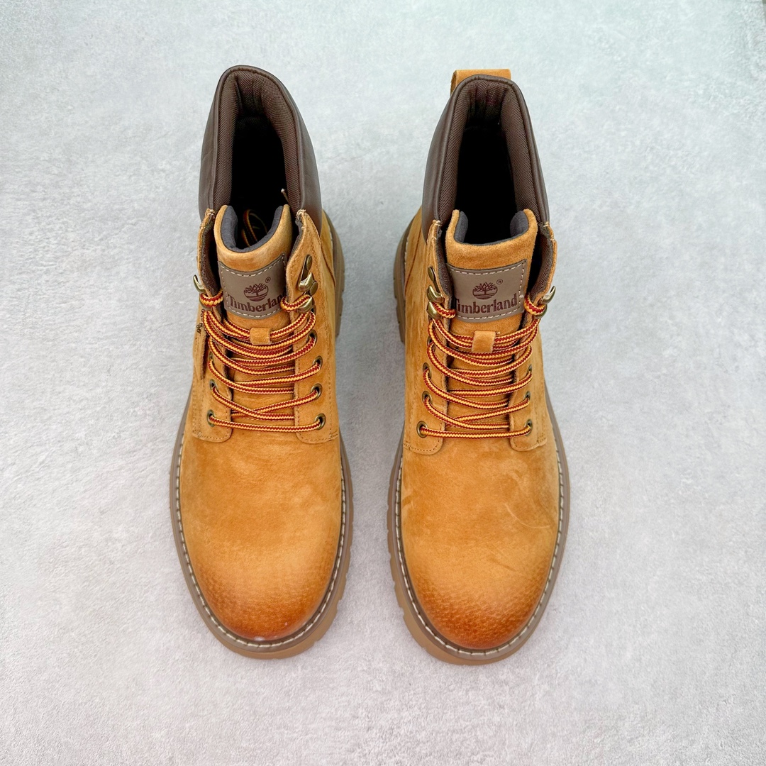 图片[2]-Timberland添柏岚/天伯伦户外高帮休闲大黄靴系列 #广东大厂品质 原盒原包装 #24ss新款 时尚潮流搭配 面料采用意大利🇮🇹顶级磨砂细纹牛皮 搭配防臭防腐真皮乳胶鞋垫 大底到五金都是代工厂原材料制作 同原版固特异永不开胶工艺 好货不杀猪 首单质量严格把控 全网独家首发 品质毋庸置疑 全套官网统一包装 给您完美的穿着体验 质量考究耐穿 型男必备 专治不帅 高品质脚感一流 今年冬季防寒户外专用 日常随意搭配 尺码：38 39 40 41 42 43 44（皮鞋码）-选品中心