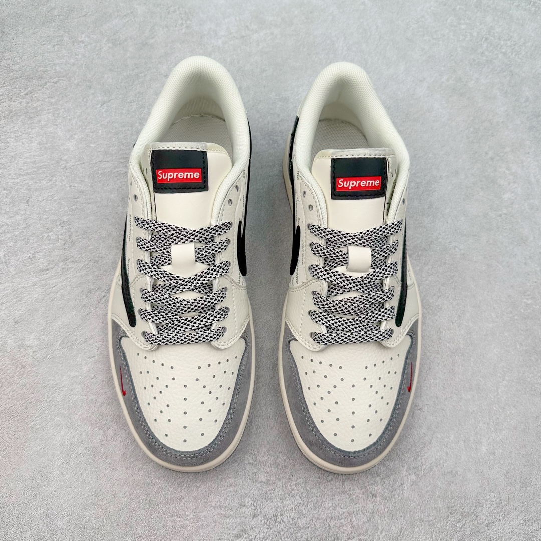 图片[2]-TS x Air Jordan AJ1 Low 倒钩低帮联名定制配色 XY2688-120 原厂内置气垫魔块 A模大底 头层小牛皮 鞋舌AJ原厂专用牛津布+AJ专用反口珍珠布+原厂无杂质高弹内里海棉+特殊封边弹力鞋带 尺码：36 36.5 37.5 38 38.5 39 40 40.5 41 42 42.5 43 44 44.5 45 46 47.5-选品中心