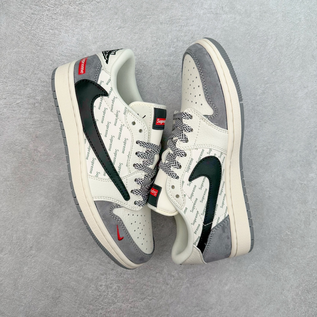 图片[3]-TS x Air Jordan AJ1 Low 倒钩低帮联名定制配色 XY2688-120 原厂内置气垫魔块 A模大底 头层小牛皮 鞋舌AJ原厂专用牛津布+AJ专用反口珍珠布+原厂无杂质高弹内里海棉+特殊封边弹力鞋带 尺码：36 36.5 37.5 38 38.5 39 40 40.5 41 42 42.5 43 44 44.5 45 46 47.5-选品中心