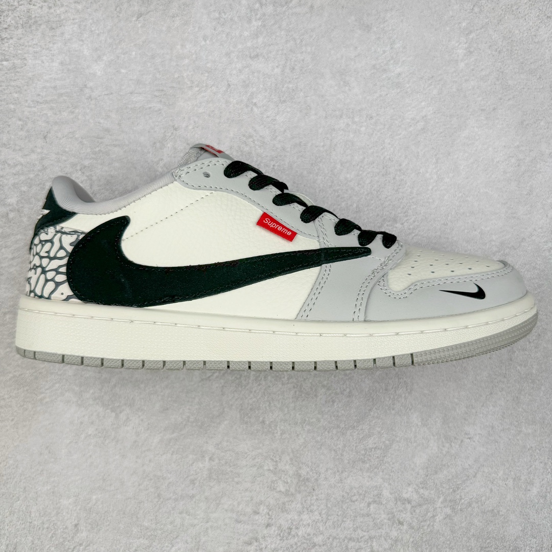 TS x Air Jordan AJ1 Low 倒钩低帮联名定制配色 JH6089-003 原厂内置气垫魔块 A模大底 头层小牛皮 鞋舌AJ原厂专用牛津布+AJ专用反口珍珠布+原厂无杂质高弹内里海棉+特殊封边弹力鞋带 尺码：36 36.5 37.5 38 38.5 39 40 40.5 41 42 42.5 43 44 44.5 45 46 47.5-选品中心
