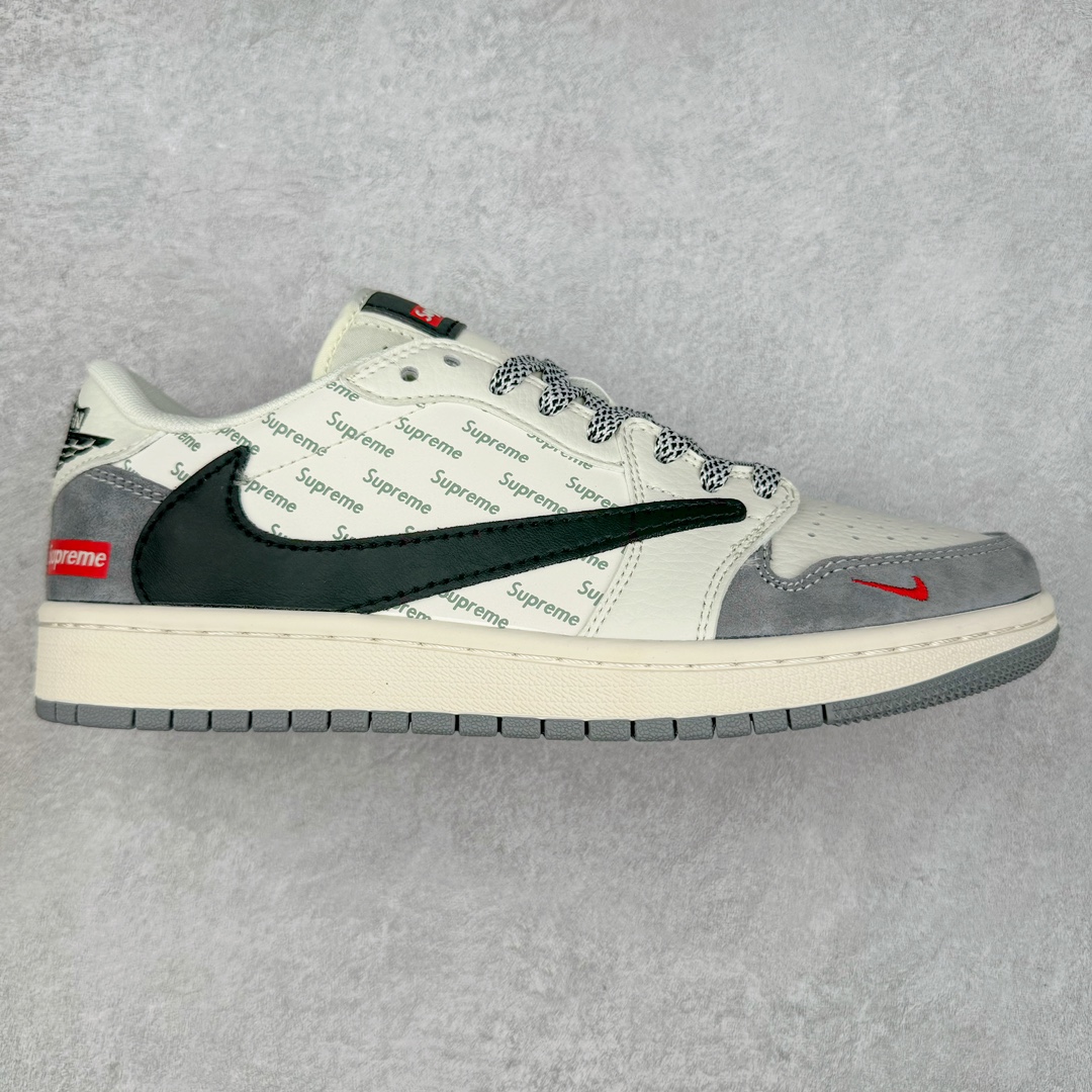 TS x Air Jordan AJ1 Low 倒钩低帮联名定制配色 XY2688-120 原厂内置气垫魔块 A模大底 头层小牛皮 鞋舌AJ原厂专用牛津布+AJ专用反口珍珠布+原厂无杂质高弹内里海棉+特殊封边弹力鞋带 尺码：36 36.5 37.5 38 38.5 39 40 40.5 41 42 42.5 43 44 44.5 45 46 47.5-选品中心