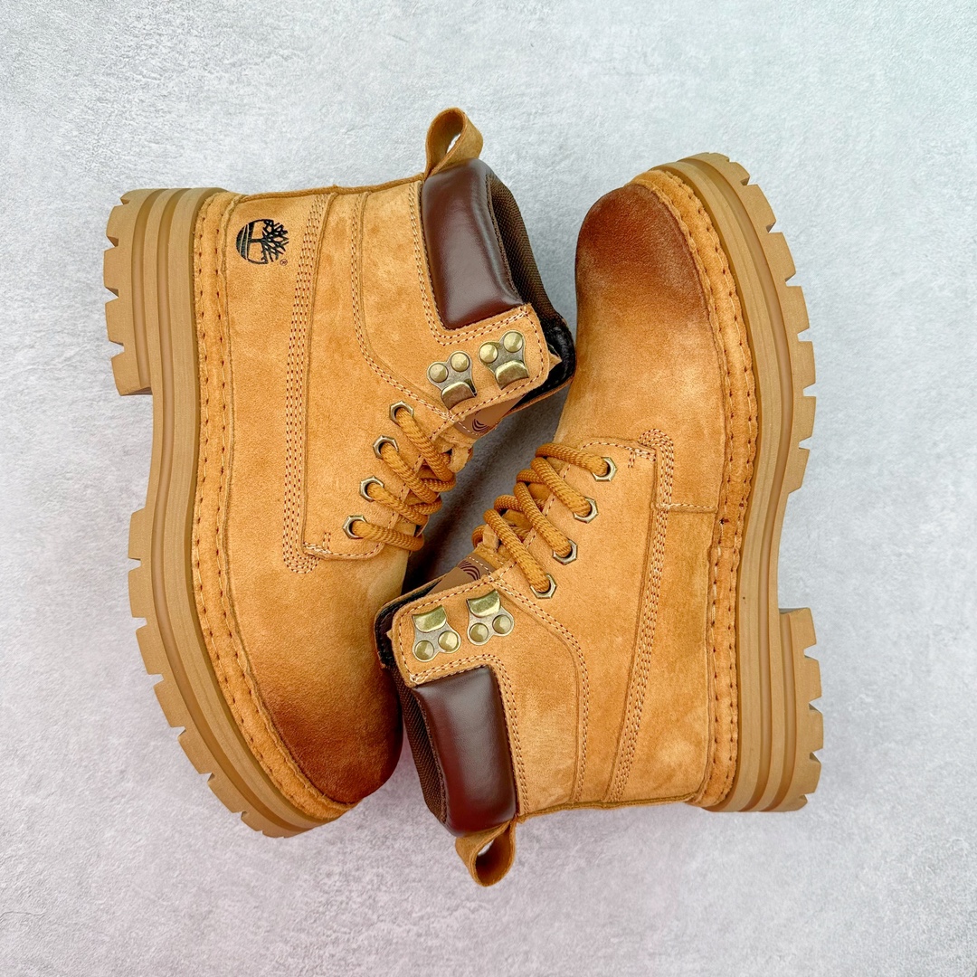 图片[3]-Timberland添柏岚/天伯伦户外高帮休闲大黄靴系列 #广东大厂品质 原盒原包装 #24ss新款 时尚潮流搭配 面料采用意大利🇮🇹顶级磨砂细纹牛皮 搭配防臭防腐真皮乳胶鞋垫 大底到五金都是代工厂原材料制作 同原版固特异永不开胶工艺 好货不杀猪 首单质量严格把控 全网独家首发 品质毋庸置疑 全套官网统一包装 给您完美的穿着体验 质量考究耐穿 型男必备 专治不帅 高品质脚感一流 今年冬季防寒户外专用 日常随意搭配 尺码：38 39 40 41 42 43 44（皮鞋码）-选品中心