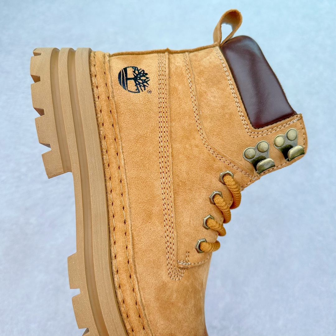 图片[6]-Timberland添柏岚/天伯伦户外高帮休闲大黄靴系列 #广东大厂品质 原盒原包装 #24ss新款 时尚潮流搭配 面料采用意大利🇮🇹顶级磨砂细纹牛皮 搭配防臭防腐真皮乳胶鞋垫 大底到五金都是代工厂原材料制作 同原版固特异永不开胶工艺 好货不杀猪 首单质量严格把控 全网独家首发 品质毋庸置疑 全套官网统一包装 给您完美的穿着体验 质量考究耐穿 型男必备 专治不帅 高品质脚感一流 今年冬季防寒户外专用 日常随意搭配 尺码：38 39 40 41 42 43 44（皮鞋码）-选品中心