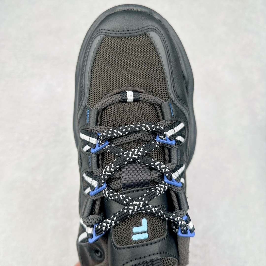 图片[4]-斐乐FILA FUSION QD96 熔岩系列老爹风增高复古中性休闲运动慢跑鞋 #原楦原纸版数据开发#采用纤维皮革饰片拼接透气网布材质#独立发泡EVA中底+耐磨橡胶外底，明显增高4.5CM 尺码：36 36.5 37.5 38 38.5 39 40-选品中心