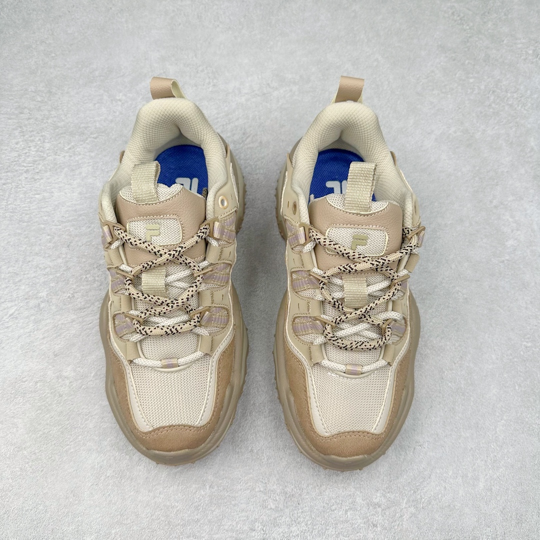 图片[2]-斐乐FILA FUSION QD96 熔岩系列老爹风增高复古中性休闲运动慢跑鞋 #原楦原纸版数据开发#采用纤维皮革饰片拼接透气网布材质#独立发泡EVA中底+耐磨橡胶外底，明显增高4.5CM 尺码：36 36.5 37.5 38 38.5 39 40-选品中心