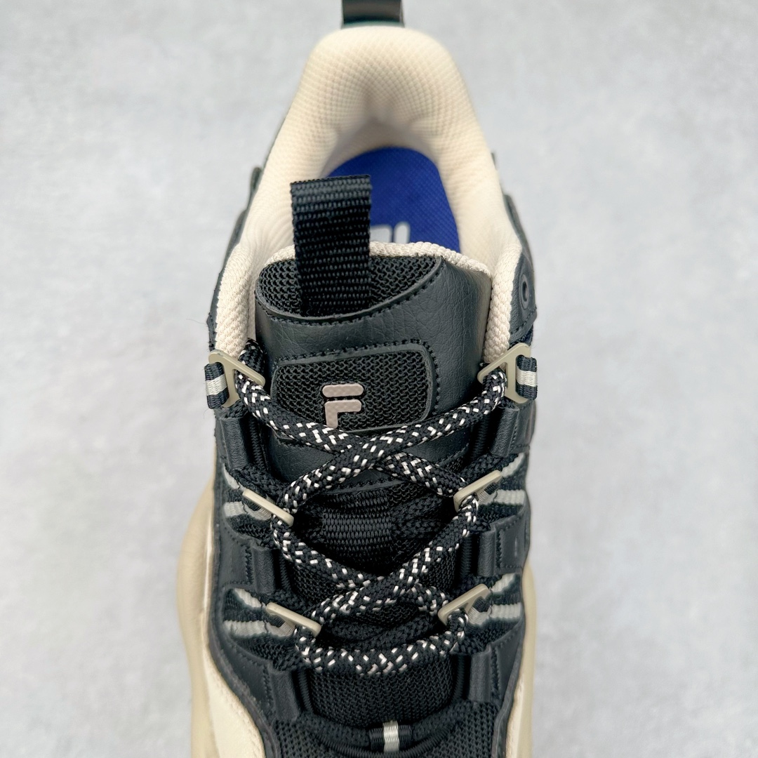 图片[5]-斐乐FILA FUSION QD96 熔岩系列老爹风增高复古中性休闲运动慢跑鞋 #原楦原纸版数据开发#采用纤维皮革饰片拼接透气网布材质#独立发泡EVA中底+耐磨橡胶外底，明显增高4.5CM 尺码：36 36.5 37.5 38 38.5 39 40-选品中心