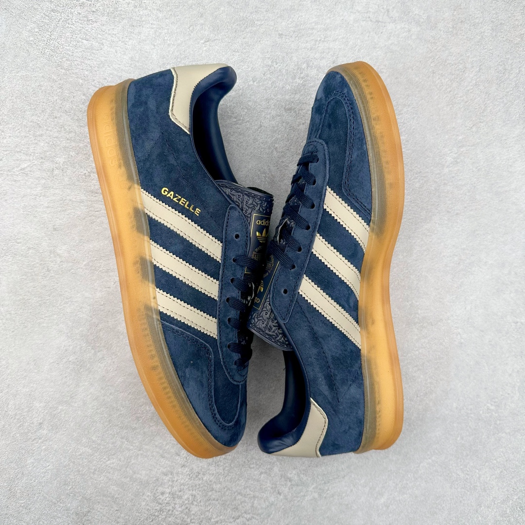 图片[3]-AD Gazelle Indoor Trainers 羚羊内训系列低帮复古百搭休闲运动德训风板鞋 IH7501 90年代经典的复刻版！自60年代以足球训练鞋面世以来,Gazelle就以其经典设计席卷全球。1991年版本的复刻,再造经典Gazelle。采用皮革打造,搭配浊色细节,让这款经典更加简约。尺码：36 36⅔ 37⅓ 38 38⅔ 39⅓ 40 40⅔ 41⅓ 42 42⅔ 43⅓ 44 45-选品中心