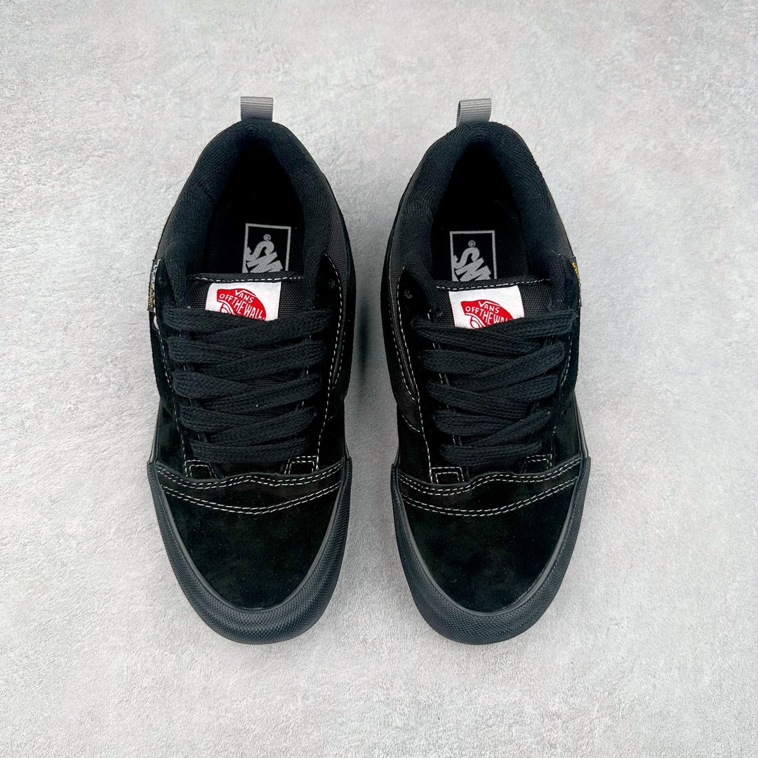 图片[2]-Vans Knu Skool 全黑 万斯低帮复古休闲硫化面包鞋 肥胖版大LOGO原版全皮猪八面料 货号：VN000CS0239 尺码：35 36 36.5 37 38 38.5 39 40 40.5 41 42 42.5 43 44-选品中心