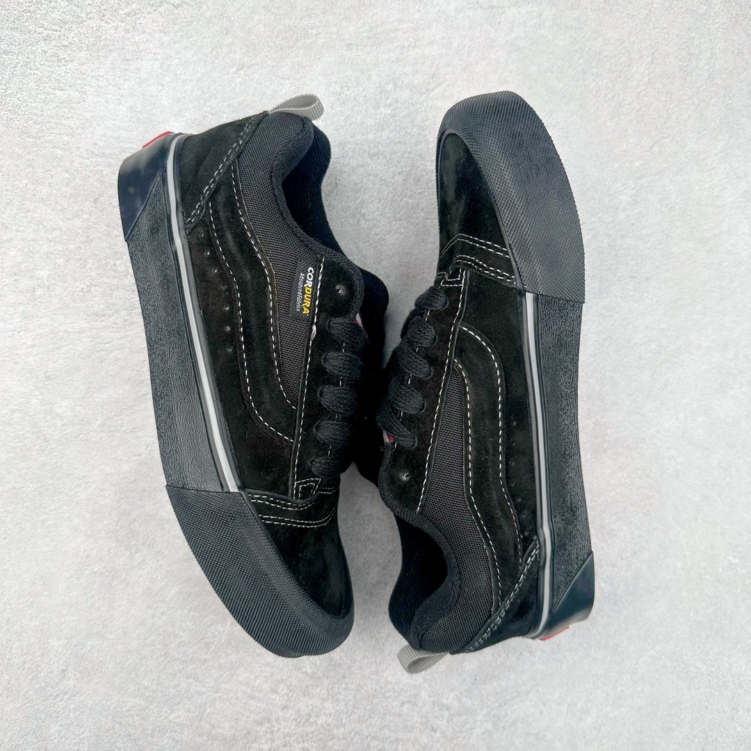 图片[3]-Vans Knu Skool 全黑 万斯低帮复古休闲硫化面包鞋 肥胖版大LOGO原版全皮猪八面料 货号：VN000CS0239 尺码：35 36 36.5 37 38 38.5 39 40 40.5 41 42 42.5 43 44-选品中心