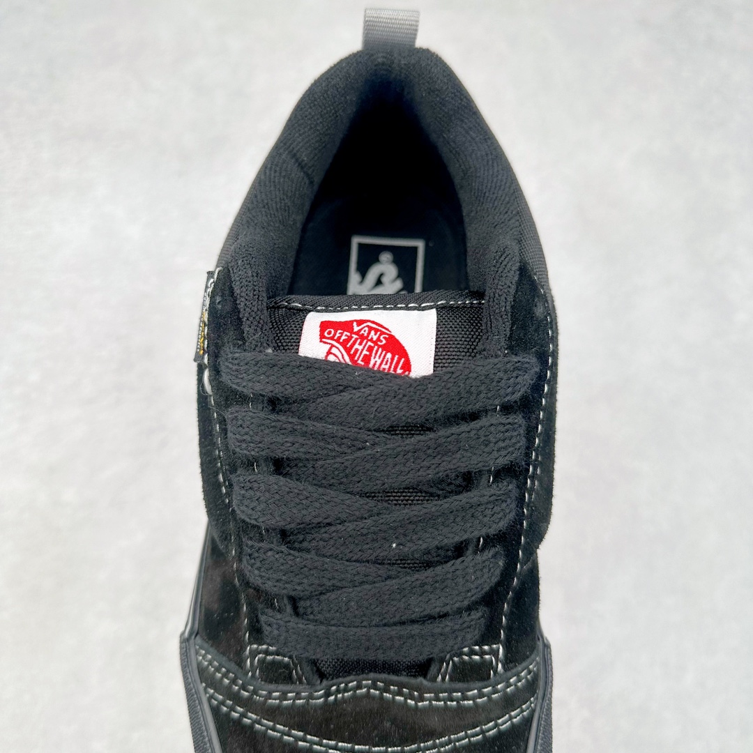 图片[5]-Vans Knu Skool 全黑 万斯低帮复古休闲硫化面包鞋 肥胖版大LOGO原版全皮猪八面料 货号：VN000CS0239 尺码：35 36 36.5 37 38 38.5 39 40 40.5 41 42 42.5 43 44-选品中心