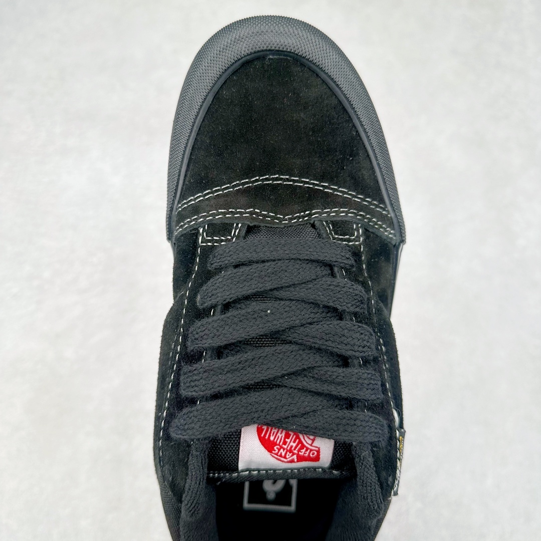 图片[4]-Vans Knu Skool 全黑 万斯低帮复古休闲硫化面包鞋 肥胖版大LOGO原版全皮猪八面料 货号：VN000CS0239 尺码：35 36 36.5 37 38 38.5 39 40 40.5 41 42 42.5 43 44-选品中心