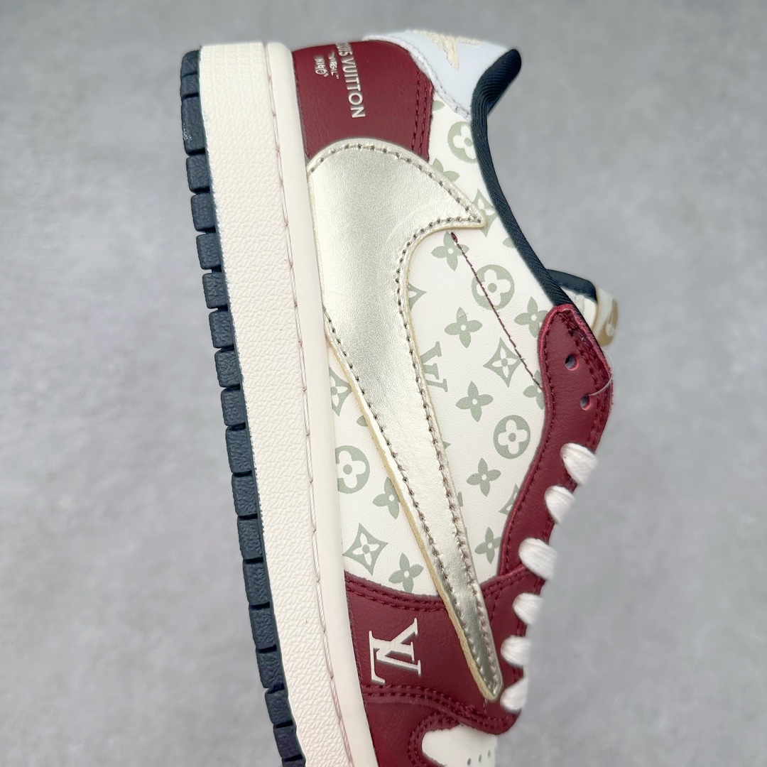 图片[6]-TS x Air Jordan AJ1 Low 倒钩低帮联名定制配色 LX1988-400 原厂内置气垫魔块 A模大底 头层小牛皮 鞋舌AJ原厂专用牛津布+AJ专用反口珍珠布+原厂无杂质高弹内里海棉+特殊封边弹力鞋带 尺码：36 36.5 37.5 38 38.5 39 40 40.5 41 42 42.5 43 44 44.5 45 46 47.5-选品中心