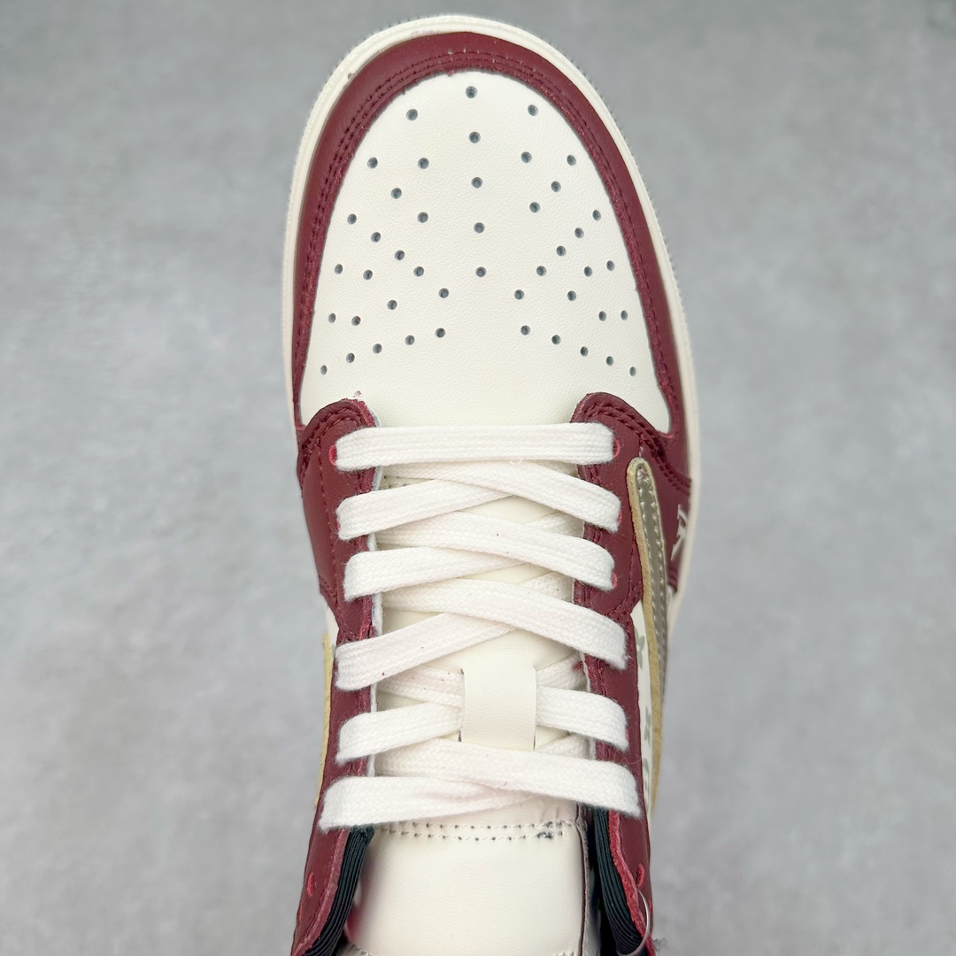图片[4]-TS x Air Jordan AJ1 Low 倒钩低帮联名定制配色 LX1988-400 原厂内置气垫魔块 A模大底 头层小牛皮 鞋舌AJ原厂专用牛津布+AJ专用反口珍珠布+原厂无杂质高弹内里海棉+特殊封边弹力鞋带 尺码：36 36.5 37.5 38 38.5 39 40 40.5 41 42 42.5 43 44 44.5 45 46 47.5-选品中心