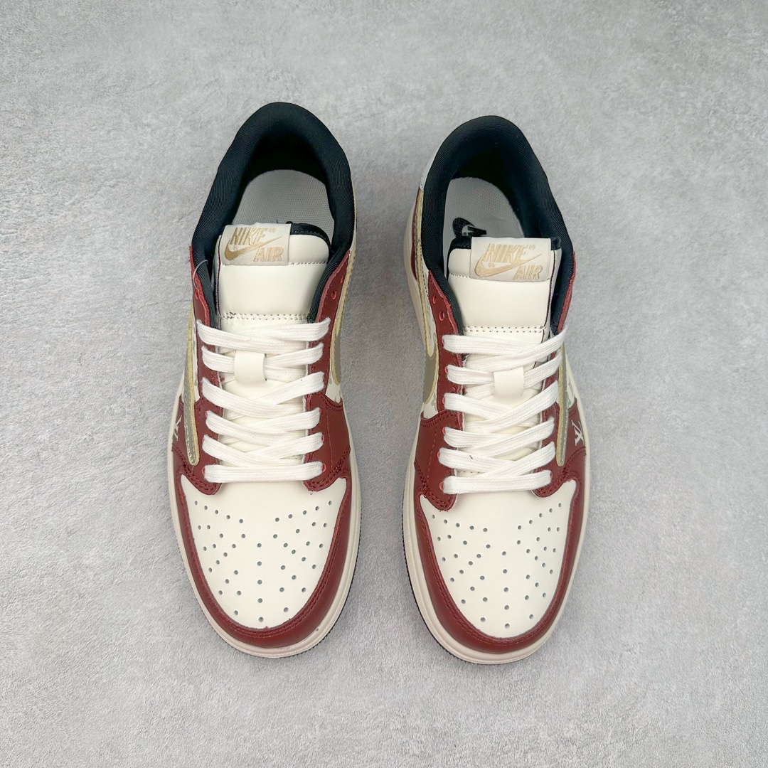 图片[2]-TS x Air Jordan AJ1 Low 倒钩低帮联名定制配色 LX1988-400 原厂内置气垫魔块 A模大底 头层小牛皮 鞋舌AJ原厂专用牛津布+AJ专用反口珍珠布+原厂无杂质高弹内里海棉+特殊封边弹力鞋带 尺码：36 36.5 37.5 38 38.5 39 40 40.5 41 42 42.5 43 44 44.5 45 46 47.5-选品中心