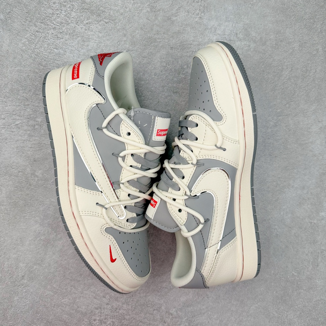 图片[3]-TS x Air Jordan AJ1 Low 倒钩低帮联名定制配色 SJ0086-137 原厂内置气垫魔块 A模大底 头层小牛皮 鞋舌AJ原厂专用牛津布+AJ专用反口珍珠布+原厂无杂质高弹内里海棉+特殊封边弹力鞋带 尺码：36 36.5 37.5 38 38.5 39 40 40.5 41 42 42.5 43 44 44.5 45 46 47.5-选品中心
