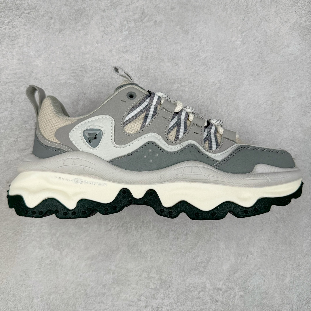 斐乐FILA FUSION QD96 熔岩系列老爹风增高复古中性休闲运动慢跑鞋 #原楦原纸版数据开发#采用纤维皮革饰片拼接透气网布材质#独立发泡EVA中底+耐磨橡胶外底，明显增高4.5CM 尺码：36 36.5 37.5 38 38.5 39 40-选品中心