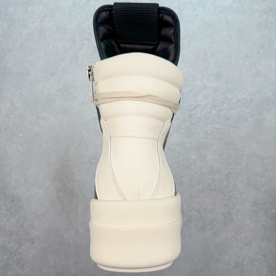 图片[8]-＃DG纯原 Rick Owens Drkshdw 瑞克·欧文斯皮面倒三角高帮时尚厚底运动板鞋 黑白 二级市场已经7K以上 平台客户随意卖四位数 RO广东原厂出品 纯原天花板 原版一比一复刻 冲正绝不翻车 还原度达到百分之98以上 原楦开发纸版版型 ZP拆解原版1：1复模裁片纸版 力求做到0错位 这样才能达到和zp一致的鞋型味道 采用进口cnc数控机床开发对版独家tpu奶香大底 区别于市场所有版本 zp同源全头层粒面小牛皮 达到和zp一致手感 原厂进口细纹布 万邦订购原厂高弹粉红色海绵 内里搭配软质细腻羊皮 TPU高密度大底 软硬度透光度高已经测试和原版一致 尺码：36 37 38 39 40 41 42 43 44 45 46-选品中心