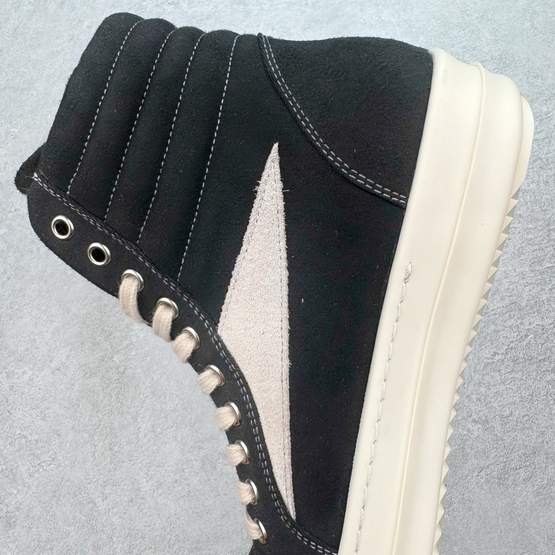 图片[7]-＃DG纯原 Rick Owens Drkshdw 瑞克·欧文斯皮面高帮时尚运动板鞋 黑白 二级市场已经7K以上 平台客户随意卖四位数 RO广东原厂出品 纯原天花板 原版一比一复刻 冲正绝不翻车 还原度达到百分之98以上 原楦开发纸版版型 ZP拆解原版1：1复模裁片纸版 力求做到0错位 这样才能达到和zp一致的鞋型味道 采用进口cnc数控机床开发对版独家tpu奶香大底 区别于市场所有版本 zp同源全头层粒面小牛皮 达到和zp一致手感 原厂进口细纹布 万邦订购原厂高弹粉红色海绵 内里搭配软质细腻羊皮 TPU高密度大底 软硬度透光度高已经测试和原版一致 尺码：36 37 38 39 40 41 42 43 44 45 46-选品中心