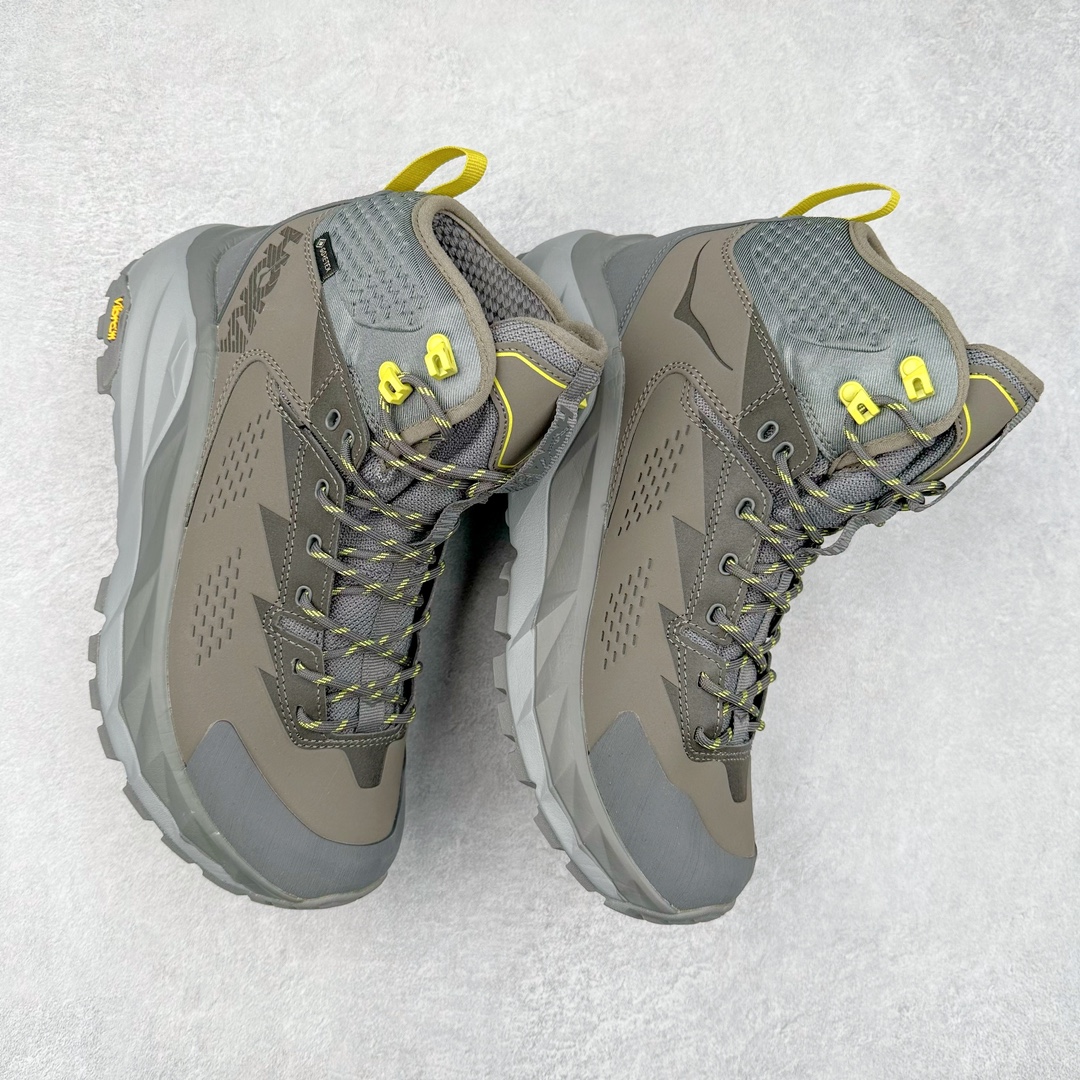 图片[3]-HOKA One One M KSY KAHA GTX Low 卡哈高帮系列厚底轻量坦克军靴户外登山运动鞋 正品代工厂版#原楦数据开发版型 采用磨砂牛剖革鞋面材质 轻量化材料Fresh Foam超轻量中底 复古老爹厚底旅游鞋火了 最潮户外鞋 2009年由法籍超马跑者 Nicolas Mermoud 及 Jean-Luc Diard 成立的运动鞋品牌 HOKA ONE ONE 最让人印象深刻超级厚的鞋底 看起来很重但实际上非常轻盈 轻量厚底的鞋底反而能够给跑者更稳定的缓震效果 在跑界相当有名 也陆续出了登山鞋、徒步鞋、慢跑鞋几种专门鞋款 HOKA ONE ONE 鞋款颜色大多设计萤光或鲜艳色系 搭配上超大的Logo 虽然好穿好走好跑又轻 但称不上时髦 尺码：36 36.5 37.5 38 38.5 39 40 40.5 41 42 42.5 43 44 44.5 45-选品中心