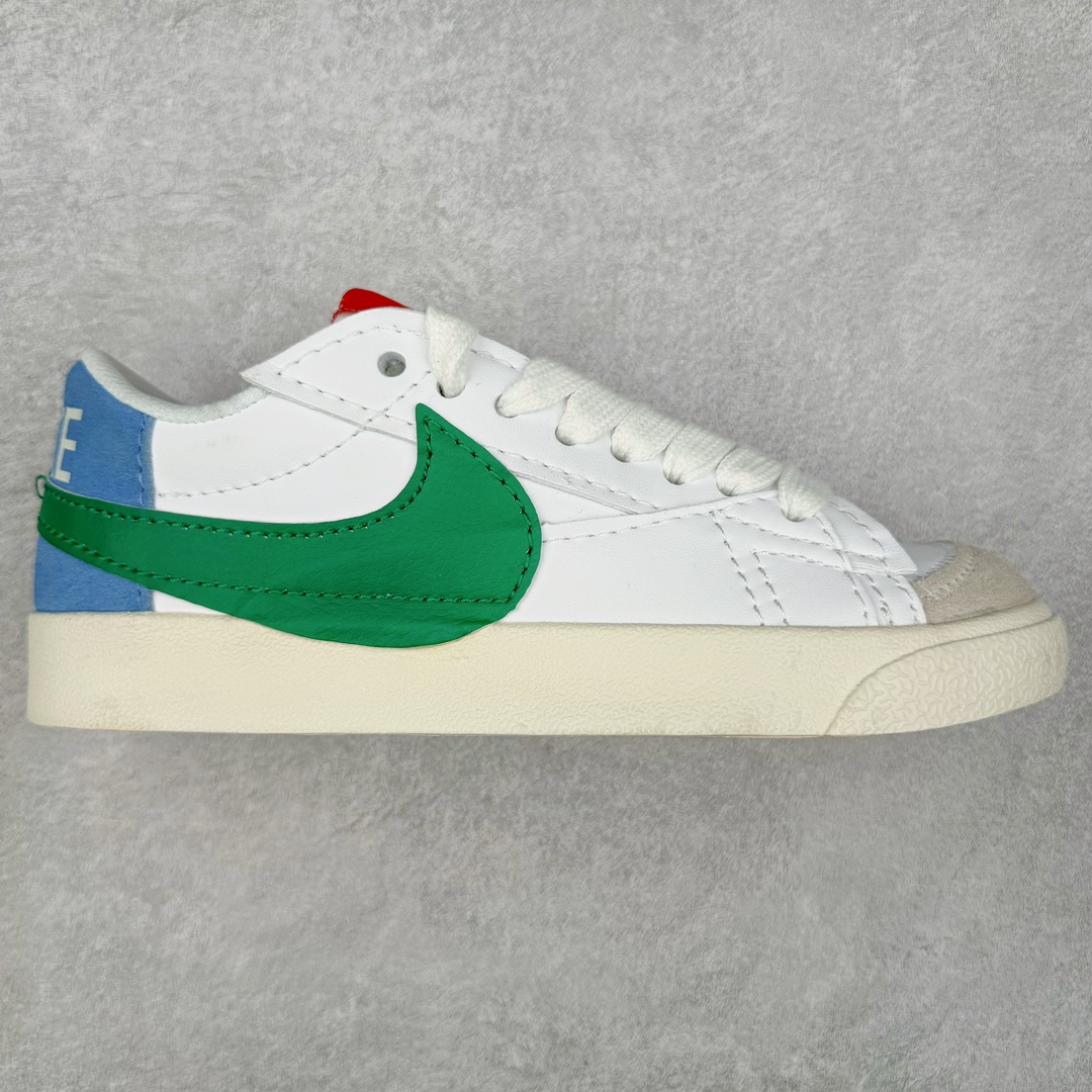 图片[7]-＃特价福利 NK Blazer Low \’77 Jumbo 开拓者大钩 DQ1470 焕新升级经典 Blazer 鞋款 大号 Swoosh 突出新时代更加张扬的潮流感 对经典的又一次改良升级 大号 Swoosh 设计结合宽大鞋带 符合当下潮流意趣 橡胶外底融入凸起人字形底纹增添几分户外感觉 尺码：36 36.5 37.5 38 38.5 39 40 40.5 41 42 42.5 43 44 44.5 45-选品中心