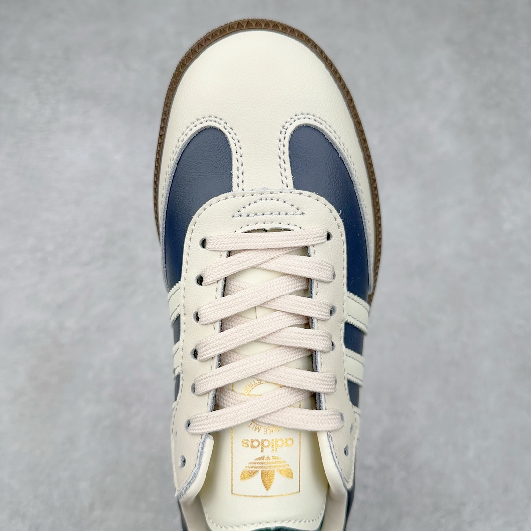 图片[4]-AD Original Samba OG 复古经典轻便板鞋 IG1968 这款桑巴鞋展示了高质量的工艺 带有装饰的超锁缝制和无缝的手感 柔软、柔软的皮革造型和标志性的3条纹完成了精致的外观 正规合身鞋带 鞋面上有绒面鞋垫 橡胶鞋底 享受正畸套筒软感 自50年代首次亮相以来就一直在赢得粉丝的青睐 尺码：36 36.5 37.5 38 38.5 39 40 40.5 41 42 42.5 43 44 44.5 45-选品中心