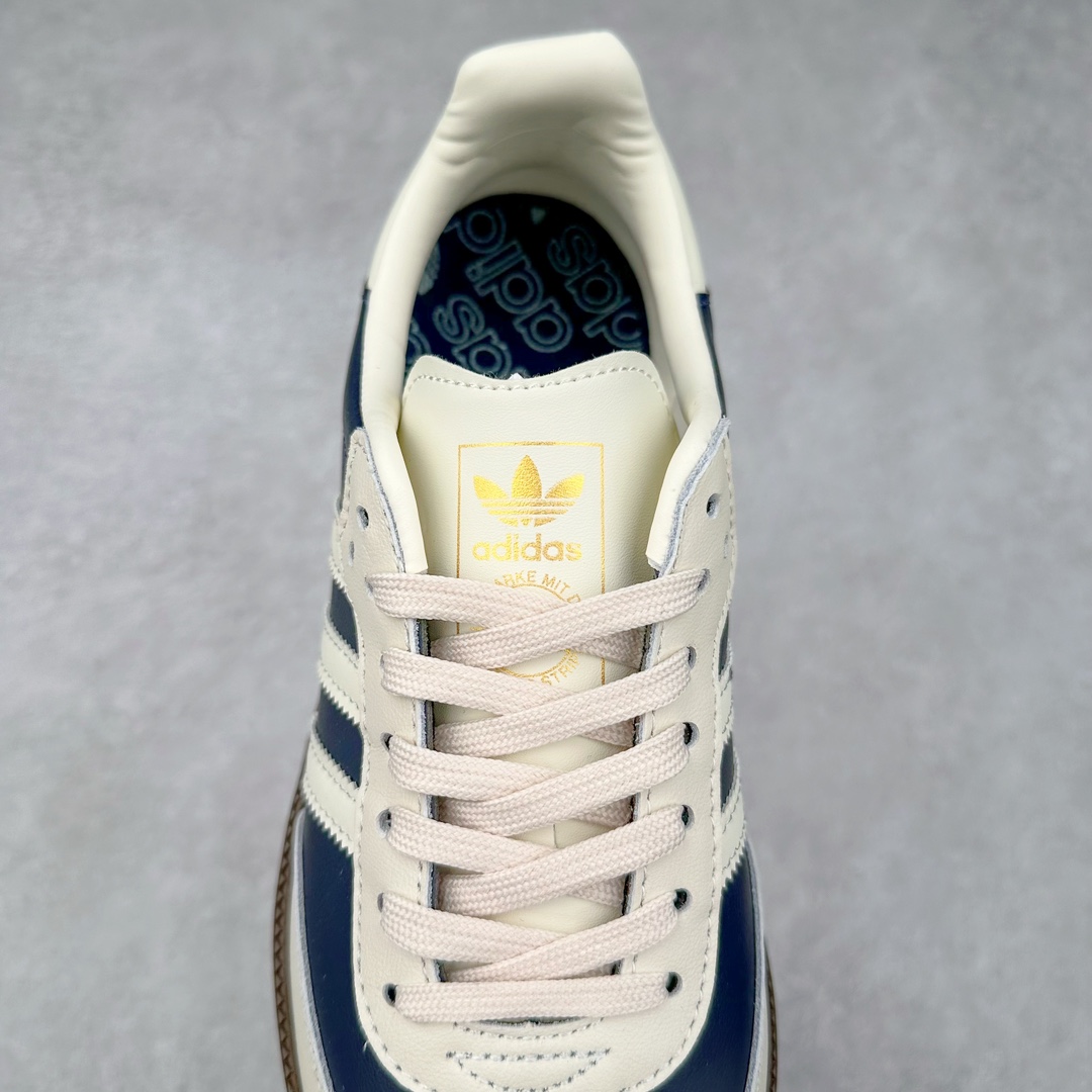 图片[5]-AD Original Samba OG 复古经典轻便板鞋 IG1968 这款桑巴鞋展示了高质量的工艺 带有装饰的超锁缝制和无缝的手感 柔软、柔软的皮革造型和标志性的3条纹完成了精致的外观 正规合身鞋带 鞋面上有绒面鞋垫 橡胶鞋底 享受正畸套筒软感 自50年代首次亮相以来就一直在赢得粉丝的青睐 尺码：36 36.5 37.5 38 38.5 39 40 40.5 41 42 42.5 43 44 44.5 45-选品中心