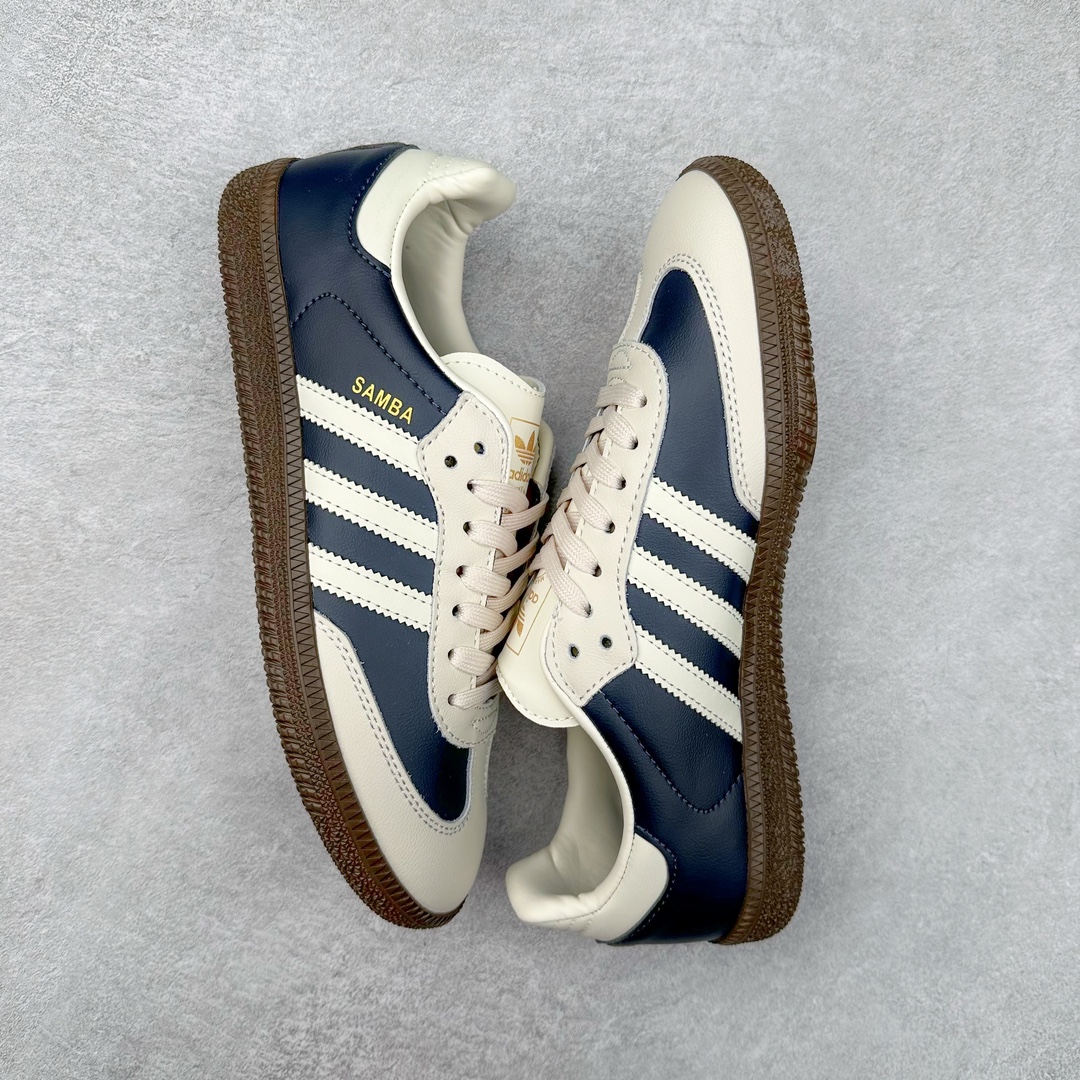 图片[3]-AD Original Samba OG 复古经典轻便板鞋 IG1968 这款桑巴鞋展示了高质量的工艺 带有装饰的超锁缝制和无缝的手感 柔软、柔软的皮革造型和标志性的3条纹完成了精致的外观 正规合身鞋带 鞋面上有绒面鞋垫 橡胶鞋底 享受正畸套筒软感 自50年代首次亮相以来就一直在赢得粉丝的青睐 尺码：36 36.5 37.5 38 38.5 39 40 40.5 41 42 42.5 43 44 44.5 45-选品中心