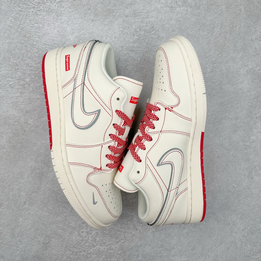 图片[3]-Air Jordan AJ1 Low 低帮系列定制配色 SJ9950-025 原厂内置气垫魔块 A模大底 头层小牛皮 鞋舌AJ原厂专用牛津布+AJ专用反口珍珠布+原厂无杂质高弹内里海棉+特殊封边弹力鞋带 尺码：36 36.5 37.5 38 38.5 39 40 40.5 41 42 42.5 43 44 44.5 45 46-选品中心