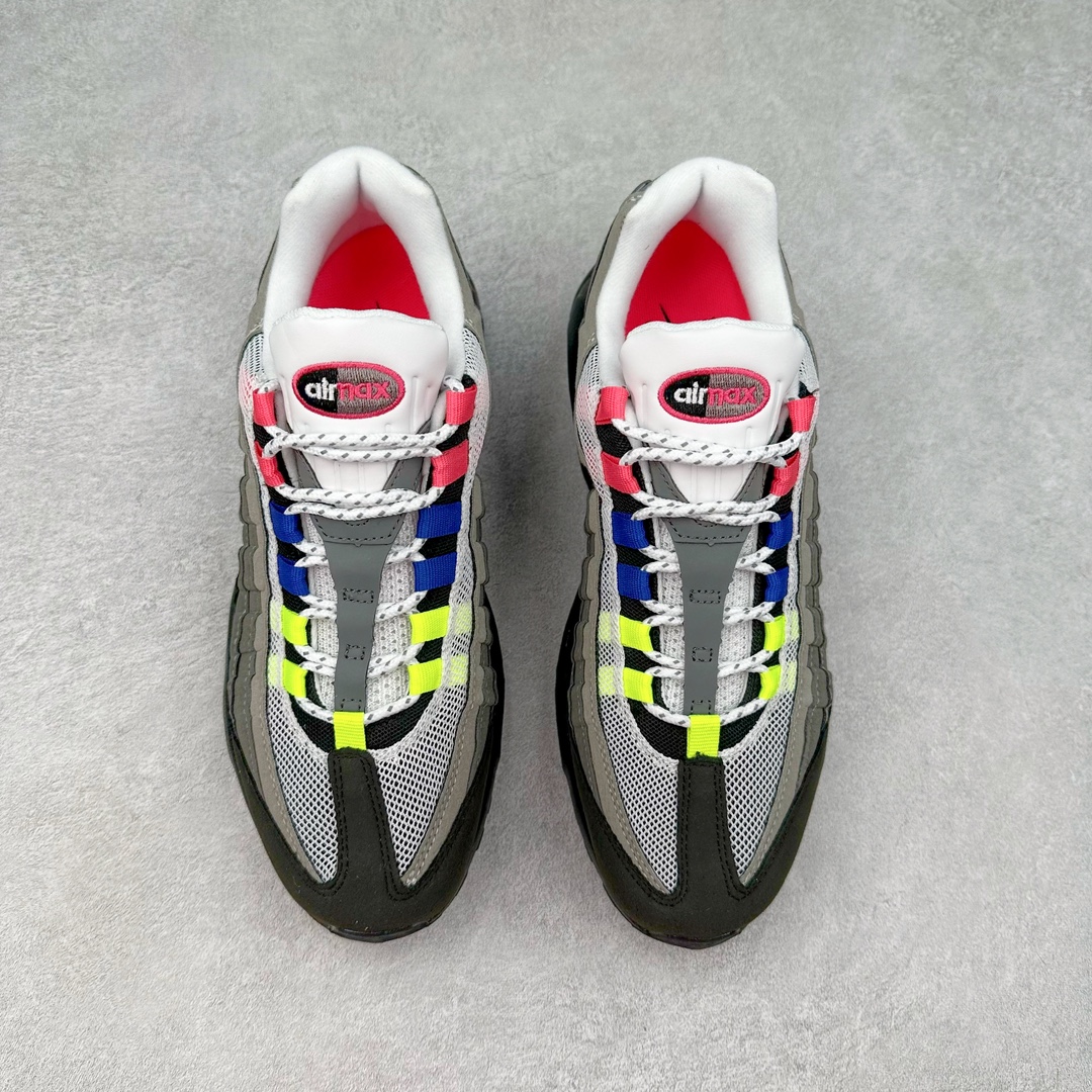 图片[2]-＃MX版 NK Air Max 95 复古减震气垫跑鞋 经典重温 DN8020-001 外单专供大厂出品 品质稳定 一百余色 终端操作 鞋款设计灵感源于人体构造 中底设计基于人体的脊柱构造 是整体设计的核心 尼龙孔眼代表了肋骨 而分层式面板和网眼象征着肌肉纤维和肉体组织 Air Max 95采用了两个独立的吹塑成型的Air-Sole单元 并首次在前掌使用可视化气垫设计 Swoosh logo夜当作一个 点符号放在了鞋子的后帮位置 20年的发展让 AIR MAX 95有了不同的故事 20年后再度面向世人的时候 焕然一新的面貌 让人有了另外一种清新脱俗的感觉 尺码：39 40 40.5 41 42 42.5 43 44 44.5 45 46 47.5 48-选品中心