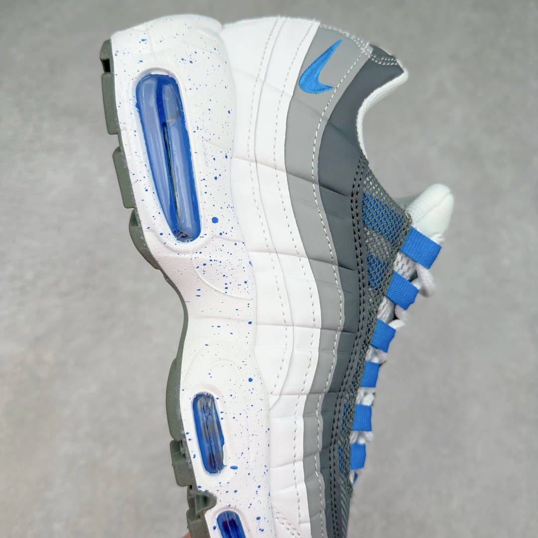 图片[6]-＃MX版 NK Air Max 95 复古减震气垫跑鞋 经典重温 609048-108 外单专供大厂出品 品质稳定 一百余色 终端操作 鞋款设计灵感源于人体构造 中底设计基于人体的脊柱构造 是整体设计的核心 尼龙孔眼代表了肋骨 而分层式面板和网眼象征着肌肉纤维和肉体组织 Air Max 95采用了两个独立的吹塑成型的Air-Sole单元 并首次在前掌使用可视化气垫设计 Swoosh logo夜当作一个 点符号放在了鞋子的后帮位置 20年的发展让 AIR MAX 95有了不同的故事 20年后再度面向世人的时候 焕然一新的面貌 让人有了另外一种清新脱俗的感觉 尺码：39 40 40.5 41 42 42.5 43 44 44.5 45 46 47.5 48-选品中心