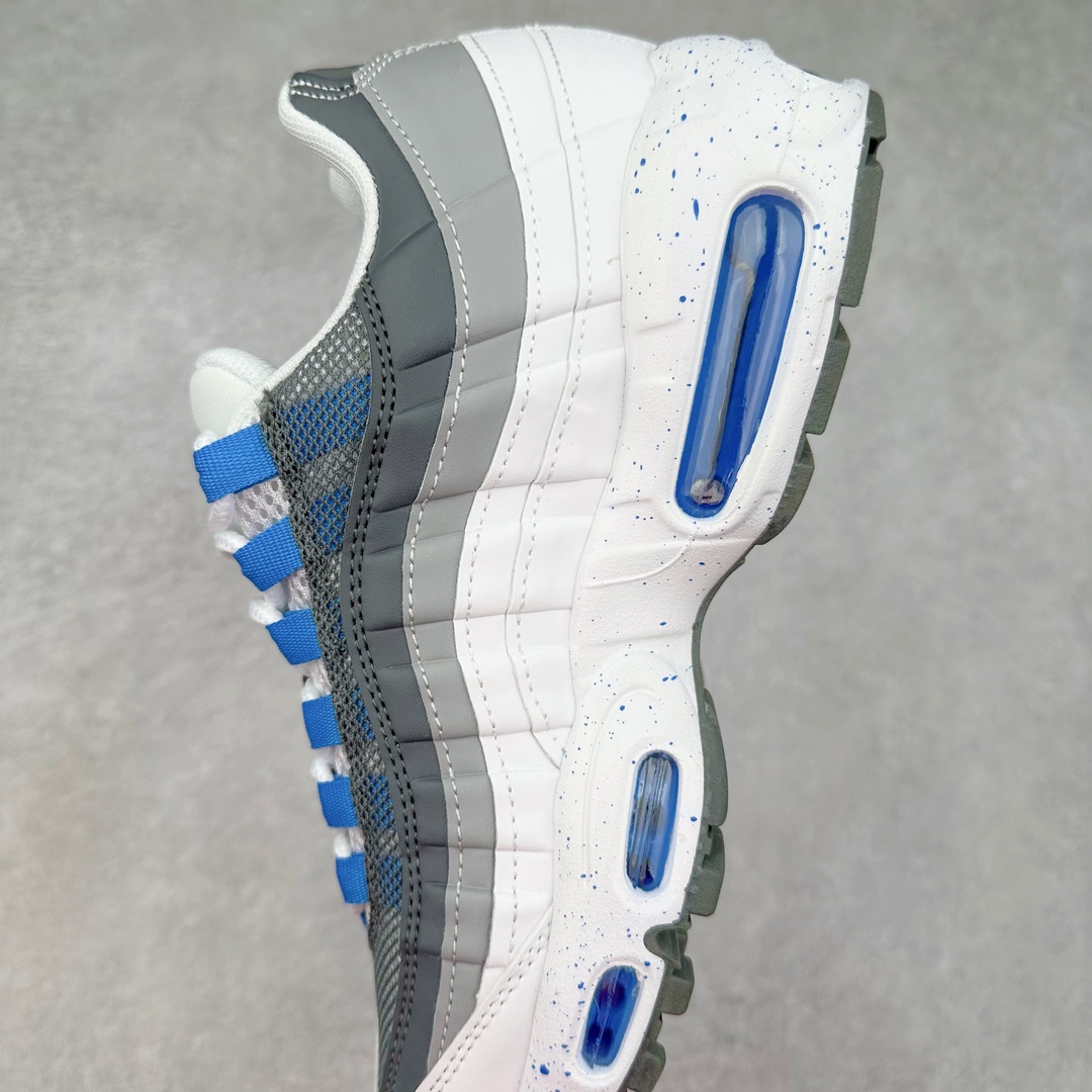 图片[7]-＃MX版 NK Air Max 95 复古减震气垫跑鞋 经典重温 609048-108 外单专供大厂出品 品质稳定 一百余色 终端操作 鞋款设计灵感源于人体构造 中底设计基于人体的脊柱构造 是整体设计的核心 尼龙孔眼代表了肋骨 而分层式面板和网眼象征着肌肉纤维和肉体组织 Air Max 95采用了两个独立的吹塑成型的Air-Sole单元 并首次在前掌使用可视化气垫设计 Swoosh logo夜当作一个 点符号放在了鞋子的后帮位置 20年的发展让 AIR MAX 95有了不同的故事 20年后再度面向世人的时候 焕然一新的面貌 让人有了另外一种清新脱俗的感觉 尺码：39 40 40.5 41 42 42.5 43 44 44.5 45 46 47.5 48-选品中心