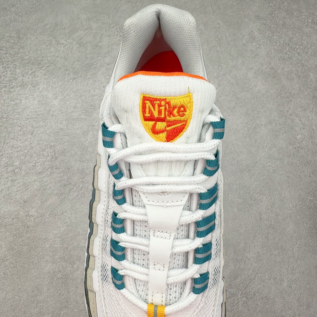 图片[5]-＃MX版 NK Air Max 95 复古减震气垫跑鞋 经典重温 DM0011-002 外单专供大厂出品 品质稳定 一百余色 终端操作 鞋款设计灵感源于人体构造 中底设计基于人体的脊柱构造 是整体设计的核心 尼龙孔眼代表了肋骨 而分层式面板和网眼象征着肌肉纤维和肉体组织 Air Max 95采用了两个独立的吹塑成型的Air-Sole单元 并首次在前掌使用可视化气垫设计 Swoosh logo夜当作一个 点符号放在了鞋子的后帮位置 20年的发展让 AIR MAX 95有了不同的故事 20年后再度面向世人的时候 焕然一新的面貌 让人有了另外一种清新脱俗的感觉 尺码：39 40 40.5 41 42 42.5 43 44 44.5 45 46 47.5 48-选品中心