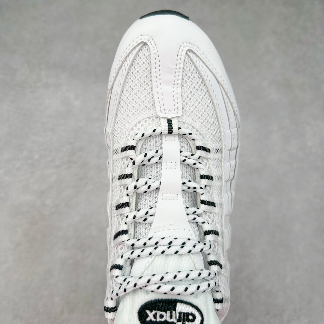 图片[4]-＃MX版 NK Air Max 95 复古减震气垫跑鞋 经典重温 609048-109 外单专供大厂出品 品质稳定 一百余色 终端操作 鞋款设计灵感源于人体构造 中底设计基于人体的脊柱构造 是整体设计的核心 尼龙孔眼代表了肋骨 而分层式面板和网眼象征着肌肉纤维和肉体组织 Air Max 95采用了两个独立的吹塑成型的Air-Sole单元 并首次在前掌使用可视化气垫设计 Swoosh logo夜当作一个 点符号放在了鞋子的后帮位置 20年的发展让 AIR MAX 95有了不同的故事 20年后再度面向世人的时候 焕然一新的面貌 让人有了另外一种清新脱俗的感觉 尺码：39 40 40.5 41 42 42.5 43 44 44.5 45 46 47.5 48-选品中心