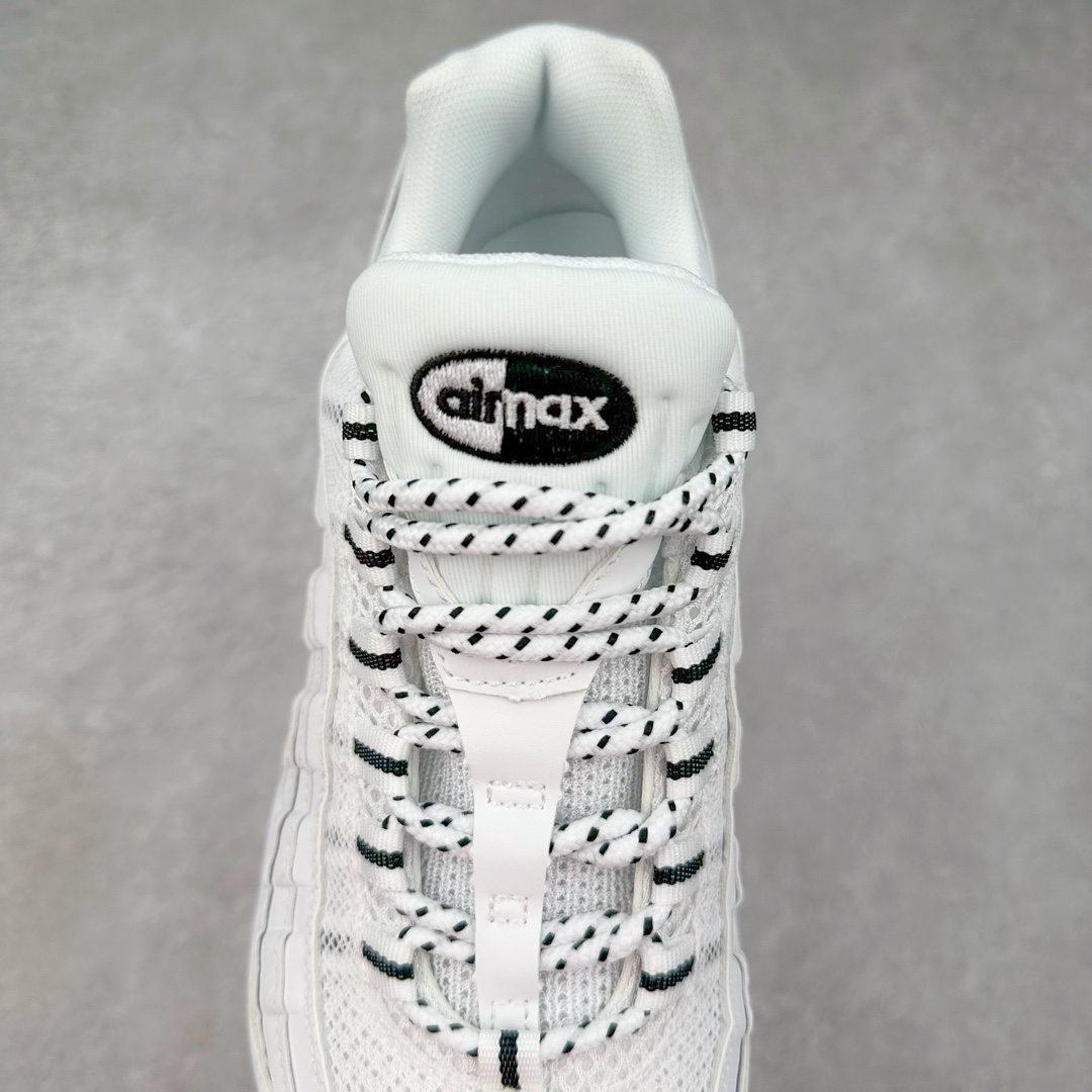图片[5]-＃MX版 NK Air Max 95 复古减震气垫跑鞋 经典重温 609048-109 外单专供大厂出品 品质稳定 一百余色 终端操作 鞋款设计灵感源于人体构造 中底设计基于人体的脊柱构造 是整体设计的核心 尼龙孔眼代表了肋骨 而分层式面板和网眼象征着肌肉纤维和肉体组织 Air Max 95采用了两个独立的吹塑成型的Air-Sole单元 并首次在前掌使用可视化气垫设计 Swoosh logo夜当作一个 点符号放在了鞋子的后帮位置 20年的发展让 AIR MAX 95有了不同的故事 20年后再度面向世人的时候 焕然一新的面貌 让人有了另外一种清新脱俗的感觉 尺码：39 40 40.5 41 42 42.5 43 44 44.5 45 46 47.5 48-选品中心