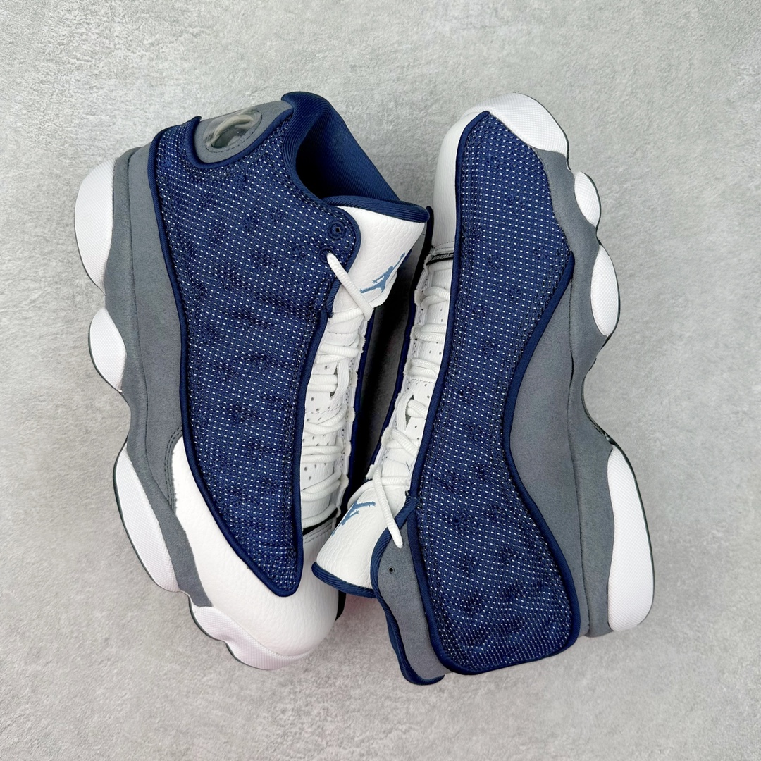 图片[3]-＃外贸版 Air Jordan AJ13 海军蓝 414571-404 原楦原纸板开发 原汁原味13代鞋型 进口真3D猫眼 用料绝不含糊 原盒原配 平台外单特供 极限压缩成本 最直接的单价 尺码：40 40.5 41 42 42.5 43 44 44.5 45 45.5 46 47.5-选品中心