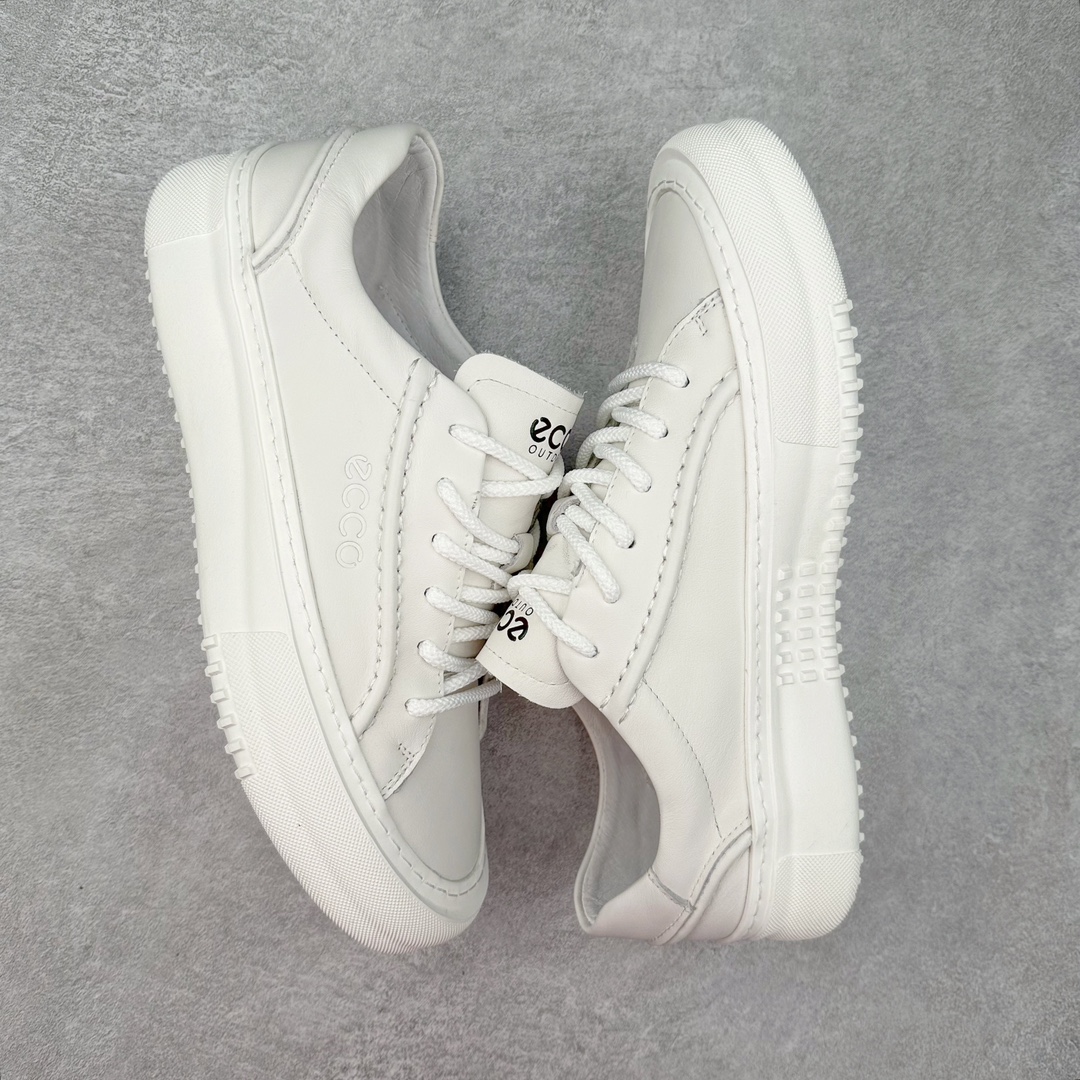 图片[3]-ECCO爱步男士休闲小白鞋 简单耐看清爽版型 百搭休闲板鞋 柔酷7号系列 鞋面采用进口小牛皮+透气头层猪皮内里 时尚个性 出街有型 简约系带设计 可自由调节松紧 鞋底采用高端顶级TPR环保科技材料 磨具贴合鞋底给你不一样的缓力性能 舒适 增强运动性 高端大气时尚不失稳重 休闲百搭 简约利落 尺码：38 39 40 41 42 43 44（皮鞋码）-选品中心