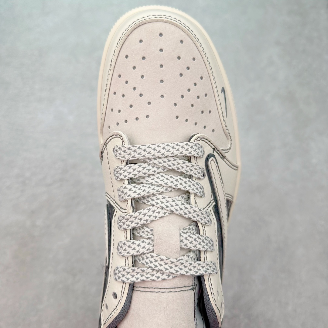 图片[4]-TS x Air Jordan AJ1 Low 倒钩低帮联名定制配色 SJ2068-123 原厂内置气垫魔块 A模大底 头层小牛皮 鞋舌AJ原厂专用牛津布+AJ专用反口珍珠布+原厂无杂质高弹内里海棉+特殊封边弹力鞋带 尺码：36 36.5 37.5 38 38.5 39 40 40.5 41 42 42.5 43 44 44.5 45 46 47.5-选品中心