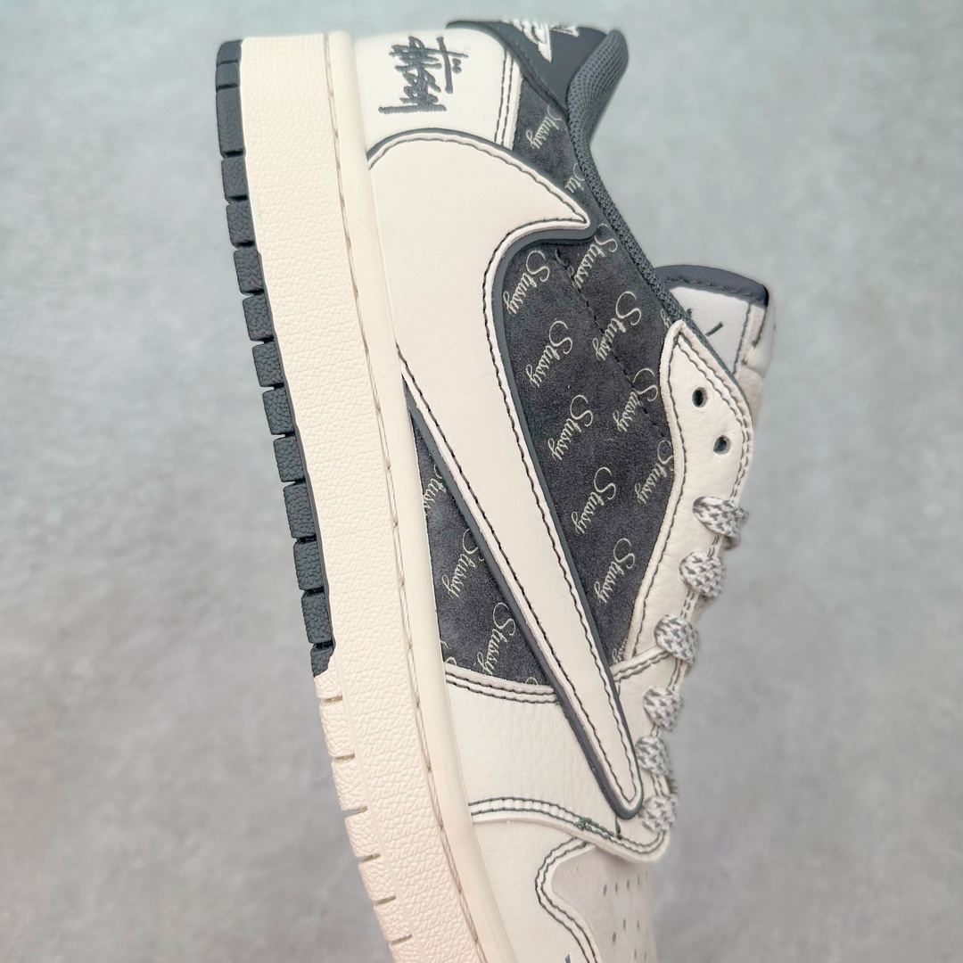 图片[6]-TS x Air Jordan AJ1 Low 倒钩低帮联名定制配色 SJ2068-123 原厂内置气垫魔块 A模大底 头层小牛皮 鞋舌AJ原厂专用牛津布+AJ专用反口珍珠布+原厂无杂质高弹内里海棉+特殊封边弹力鞋带 尺码：36 36.5 37.5 38 38.5 39 40 40.5 41 42 42.5 43 44 44.5 45 46 47.5-选品中心