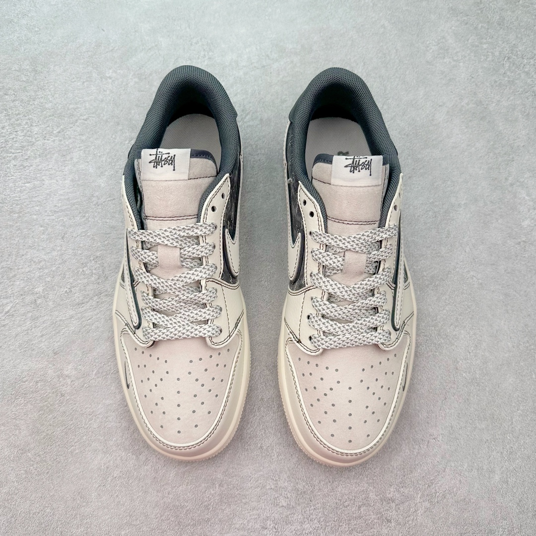 图片[2]-TS x Air Jordan AJ1 Low 倒钩低帮联名定制配色 SJ2068-123 原厂内置气垫魔块 A模大底 头层小牛皮 鞋舌AJ原厂专用牛津布+AJ专用反口珍珠布+原厂无杂质高弹内里海棉+特殊封边弹力鞋带 尺码：36 36.5 37.5 38 38.5 39 40 40.5 41 42 42.5 43 44 44.5 45 46 47.5-选品中心