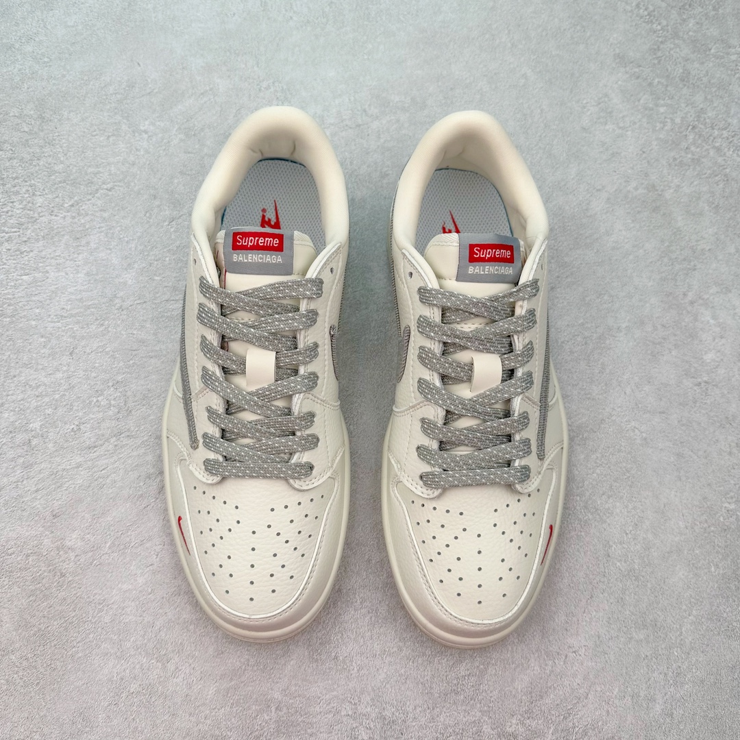 图片[2]-TS x Air Jordan AJ1 Low 倒钩低帮联名定制配色 JH6088-705 原厂内置气垫魔块 A模大底 头层小牛皮 鞋舌AJ原厂专用牛津布+AJ专用反口珍珠布+原厂无杂质高弹内里海棉+特殊封边弹力鞋带 尺码：36 36.5 37.5 38 38.5 39 40 40.5 41 42 42.5 43 44 44.5 45 46 47.5-选品中心