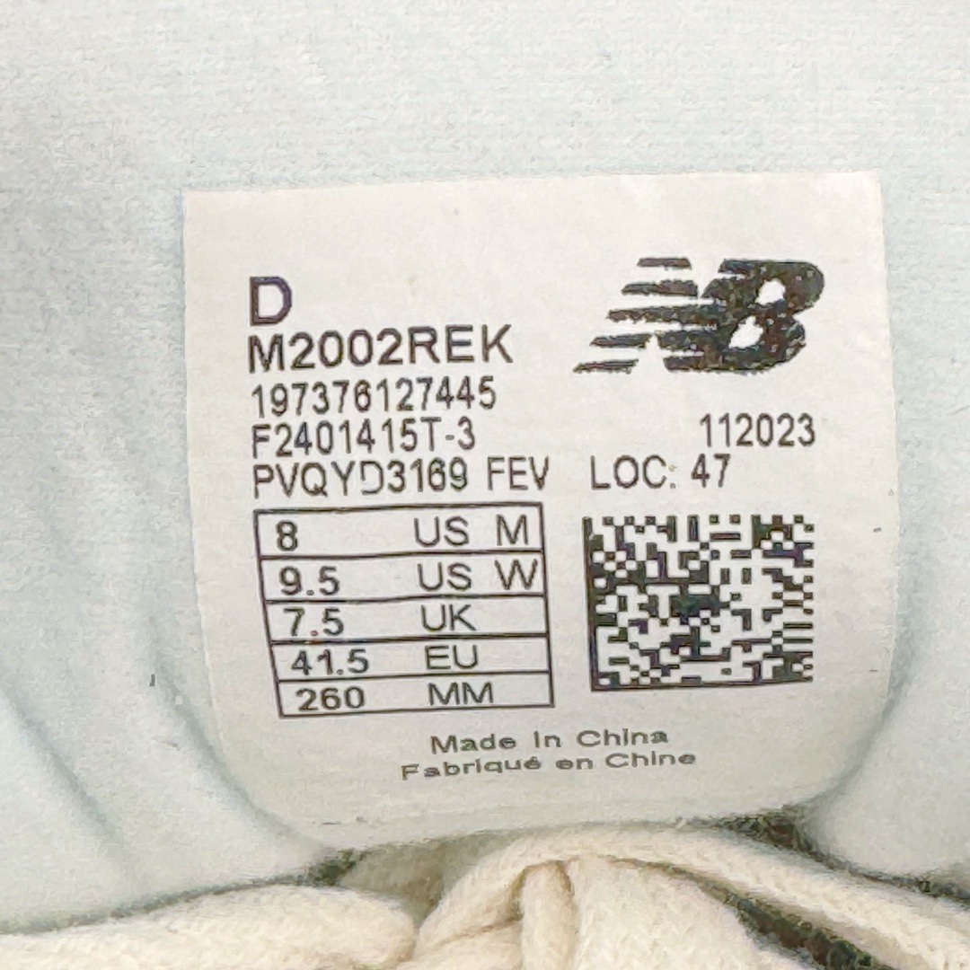 图片[12]-＃M纯原 New Balance M2002REK 龙年灰白 NB新百伦潮流复古织物皮革减震防滑耐磨轻便低帮跑步鞋 原档数据独立私模大底 唯一正确六层组合大底 RB前软后硬 百分百还原原鞋脚感 基于市场现有版本全新升级调整 NB市场最强产物 全网最全配色加持 全套原楦原纸板原厂数据开发 全鞋电脑针车加持 原厂网布 原装进口头层翻毛皮料正确绒感卡色 正确中底拉帮中底网布细节 一比一手工擦旧效果 冲裁组合 匠心打造 耗时两个月开发完成 工艺极其复杂难度可想而知 高端零售专供产物 尺码：36 37 37.5 38 38.5 39.5 40 40.5 41.5 42 42.5 43 44 44.5 45 45.5 46.5 47-选品中心
