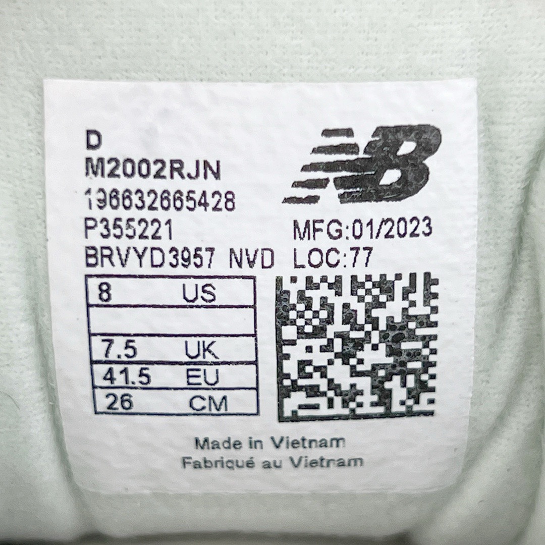 图片[18]-＃M纯原 New Balance M2002RJN 米白 NB新百伦潮流复古织物皮革减震防滑耐磨轻便低帮跑步鞋 原档数据独立私模大底 唯一正确六层组合大底 RB前软后硬 百分百还原原鞋脚感 基于市场现有版本全新升级调整 NB市场最强产物 全网最全配色加持 全套原楦原纸板原厂数据开发 全鞋电脑针车加持 原厂网布 原装进口头层翻毛皮料正确绒感卡色 正确中底拉帮中底网布细节 一比一手工擦旧效果 冲裁组合 匠心打造 耗时两个月开发完成 工艺极其复杂难度可想而知 高端零售专供产物 尺码：36 37 37.5 38 38.5 39.5 40 40.5 41.5 42 42.5 43 44 44.5 45 45.5 46.5 47-选品中心