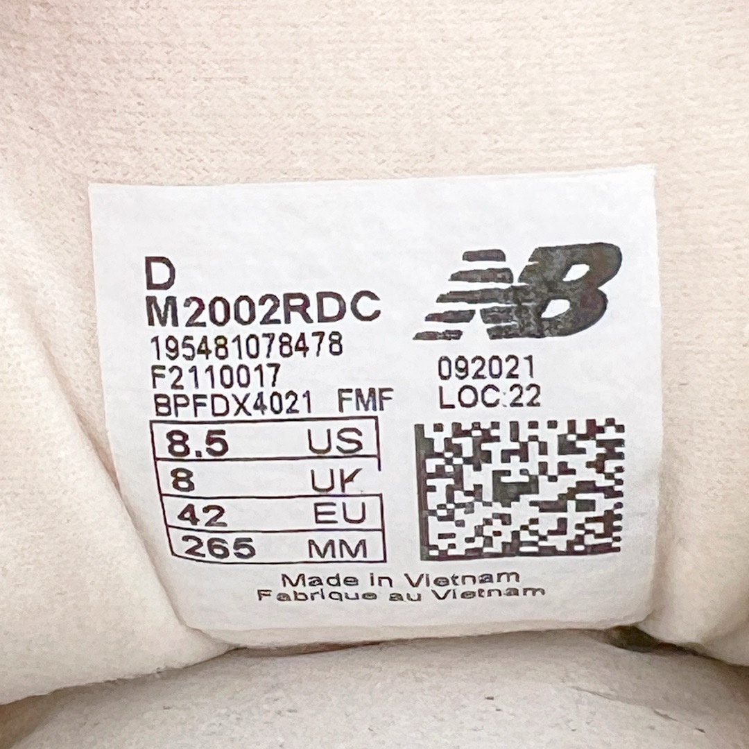 图片[18]-＃M纯原 New Balance M2002RDC 海盐白 NB新百伦潮流复古织物皮革减震防滑耐磨轻便低帮跑步鞋 原档数据独立私模大底 唯一正确六层组合大底 RB前软后硬 百分百还原原鞋脚感 基于市场现有版本全新升级调整 NB市场最强产物 全网最全配色加持 全套原楦原纸板原厂数据开发 全鞋电脑针车加持 原厂网布 原装进口头层翻毛皮料正确绒感卡色 正确中底拉帮中底网布细节 一比一手工擦旧效果 冲裁组合 匠心打造 耗时两个月开发完成 工艺极其复杂难度可想而知 高端零售专供产物 尺码：36 37 37.5 38 38.5 39.5 40 40.5 41.5 42 42.5 43 44 44.5 45 45.5 46.5 47-选品中心
